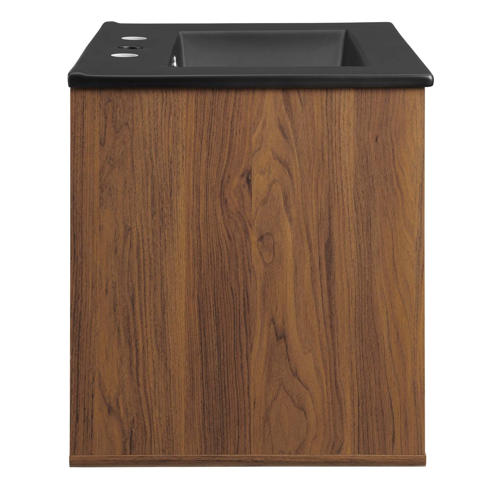 Modway Bathroom Vanity - Transmit 24" Wall-Mount Bathroom Vanity White Black