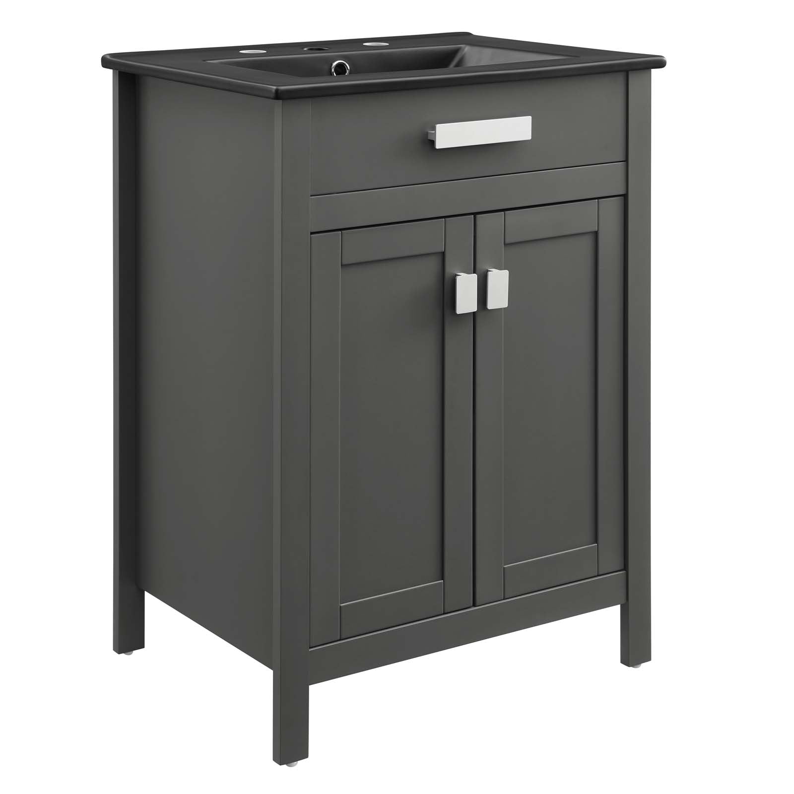 Modway Bathroom Vanity - Laguna 24" Bathroom Vanity Gray Black