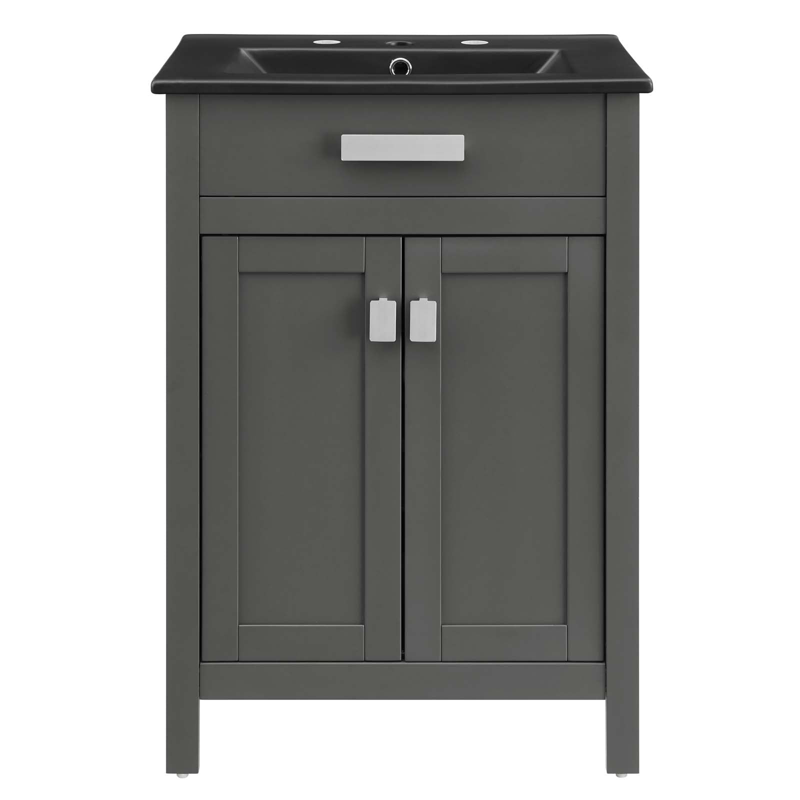 Modway Bathroom Vanity - Laguna 24" Bathroom Vanity Gray Black