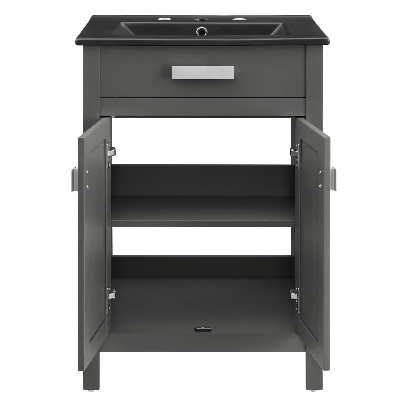 Modway Bathroom Vanity - Laguna 24" Bathroom Vanity Gray Black