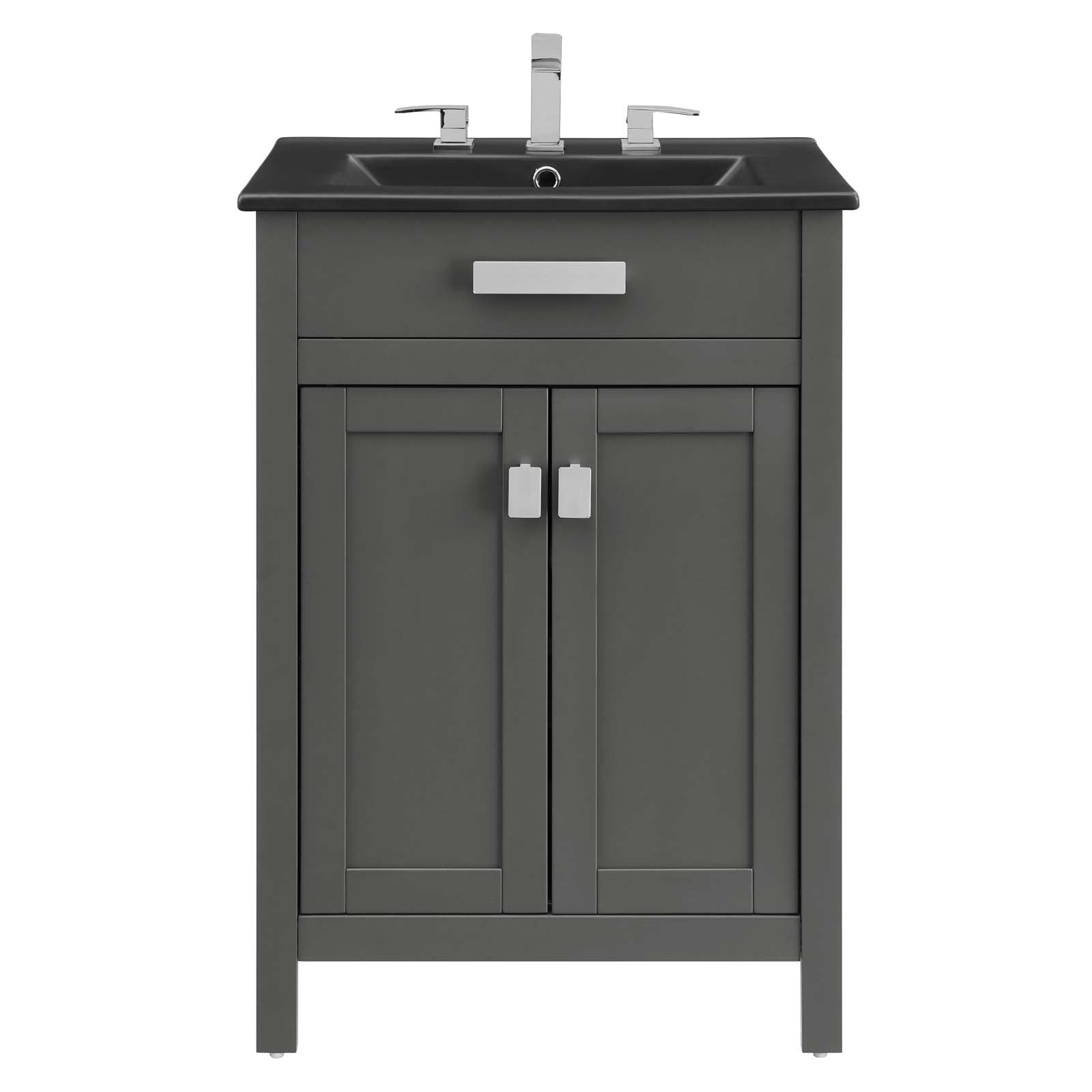 Modway Bathroom Vanity - Laguna 24" Bathroom Vanity Gray Black