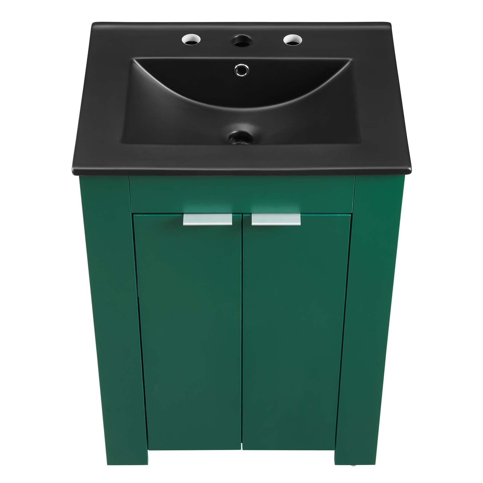 Modway Bathroom Vanity - Maybelle 24" Bathroom Vanity Green Black