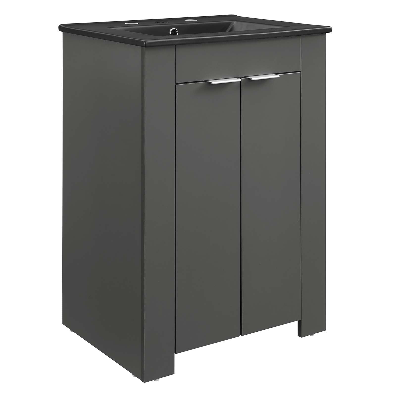 Modway Bathroom Vanity - Maybelle 24" Bathroom Vanity Gray Black