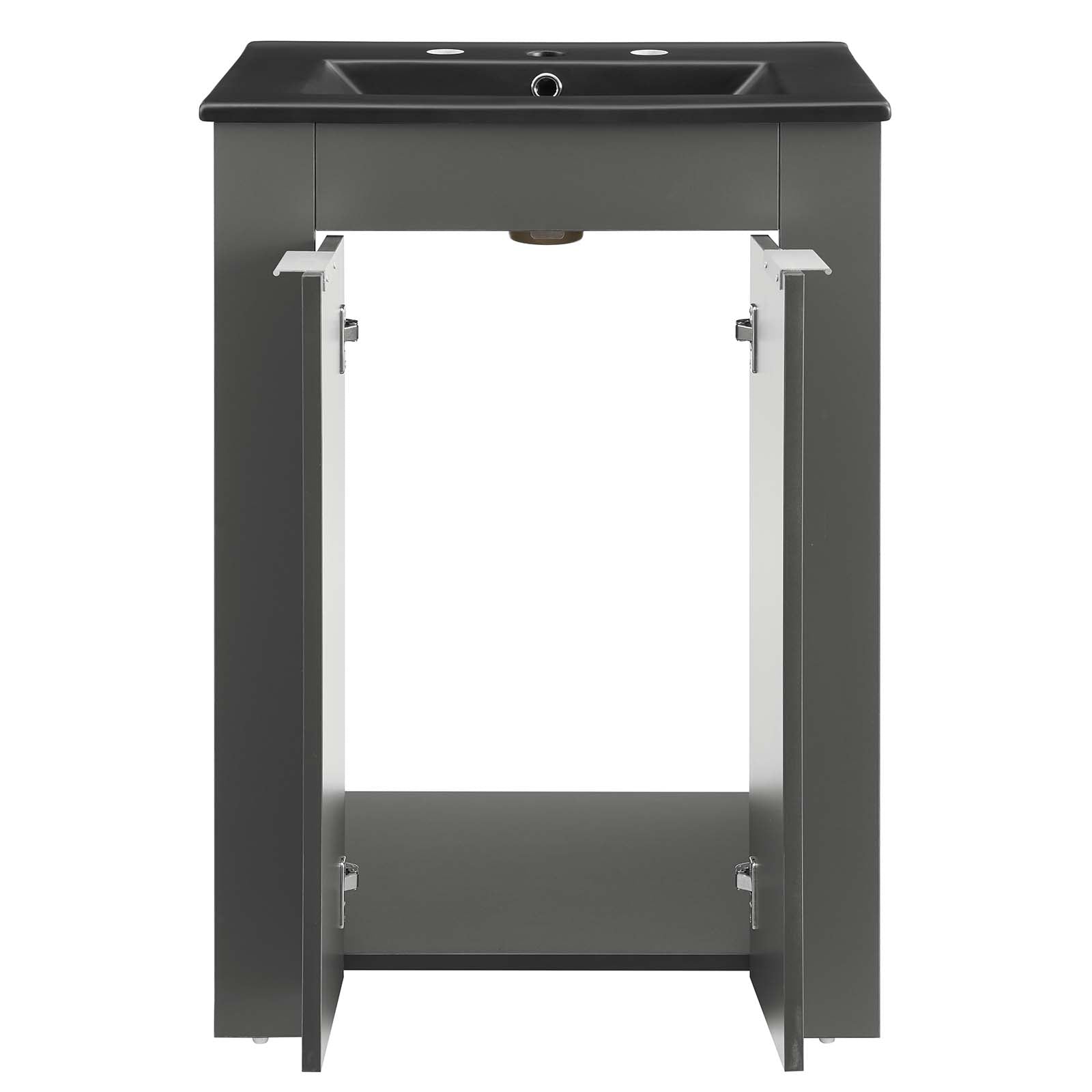 Modway Bathroom Vanity - Maybelle 24" Bathroom Vanity Gray Black