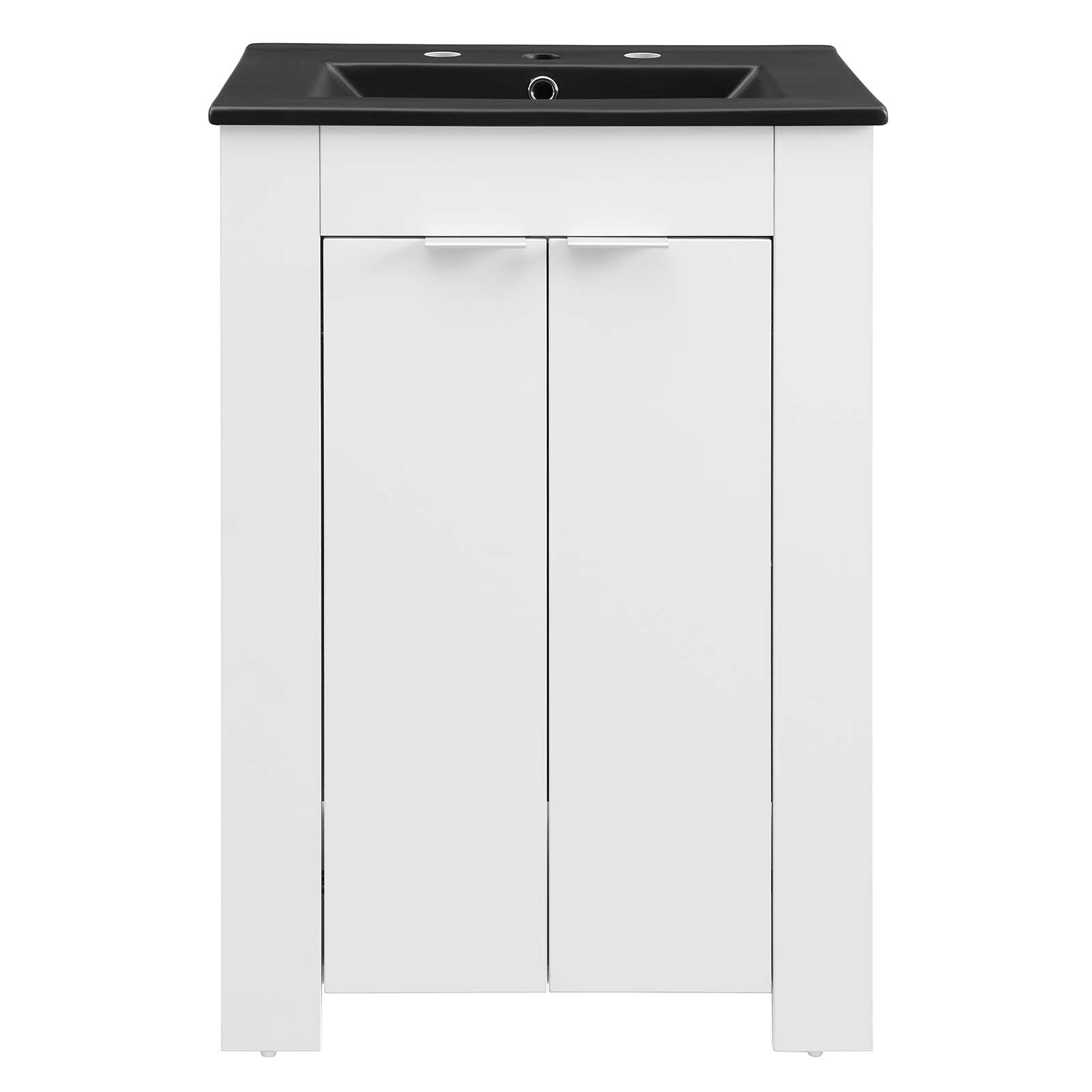 Modway Bathroom Vanity - Maybelle 24" Bathroom Vanity White Black