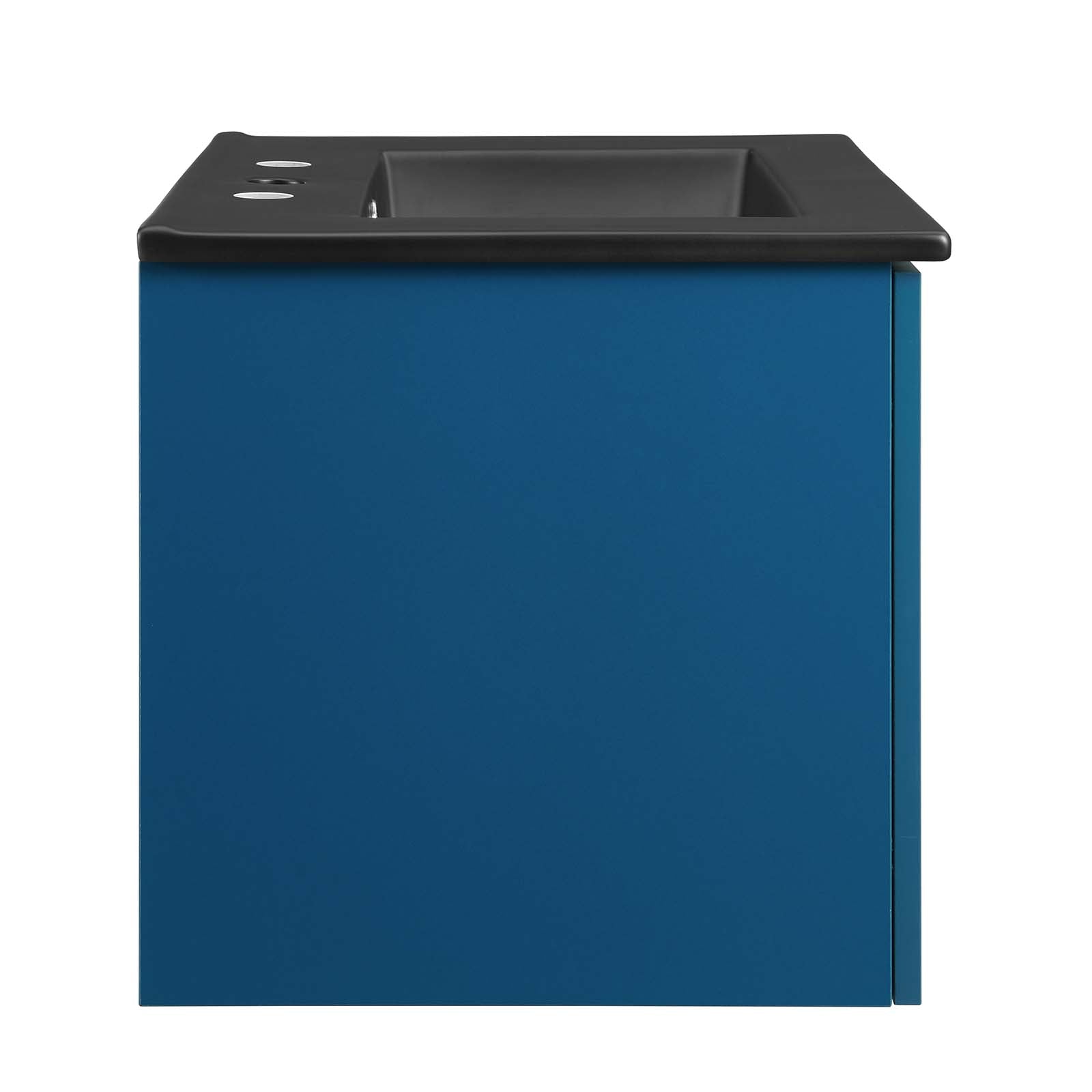 Modway Bathroom Vanity - Maybelle 24" Wall-Mount Bathroom Vanity Navy Black