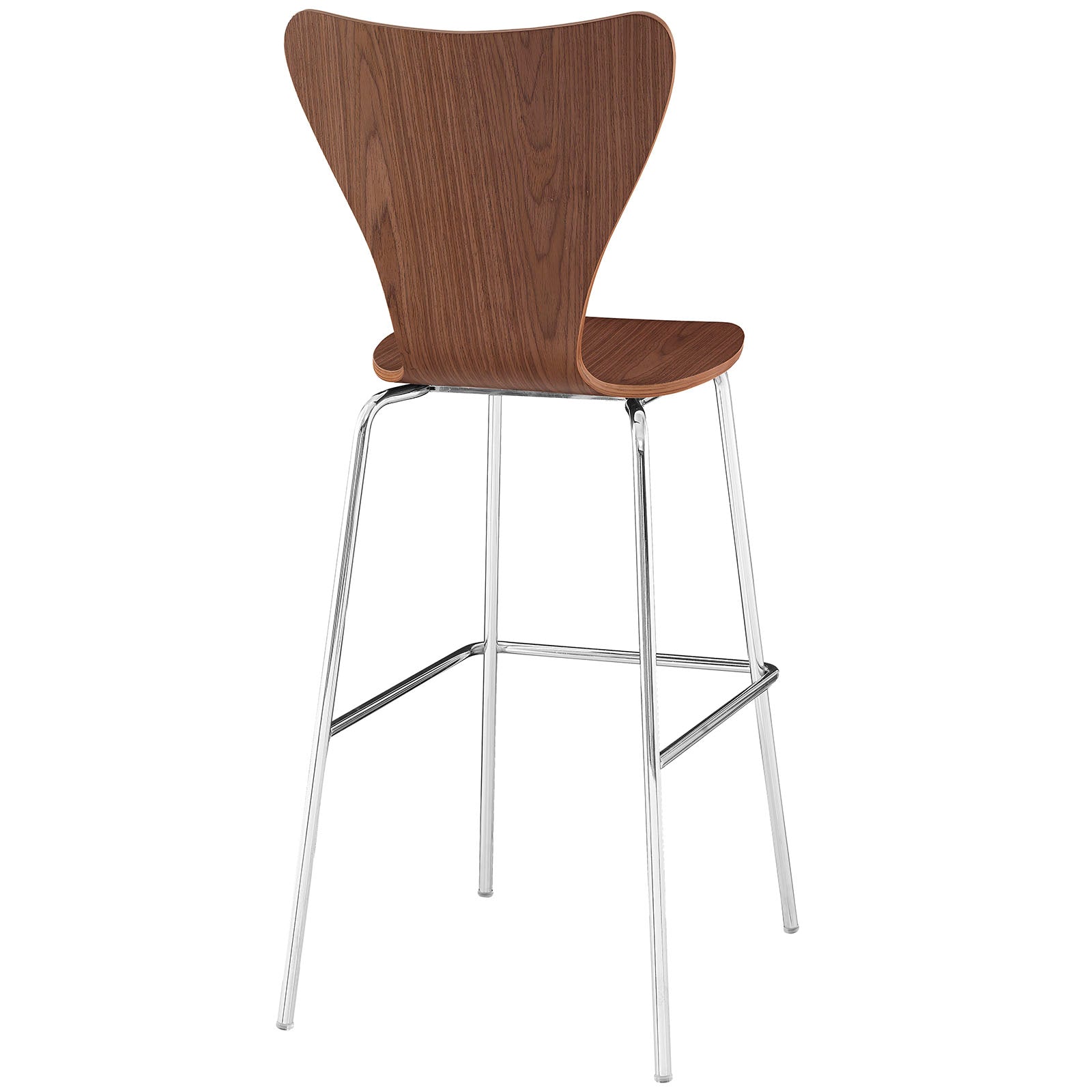 Modway Barstools - Ernie Wood Bar Stool Walnut