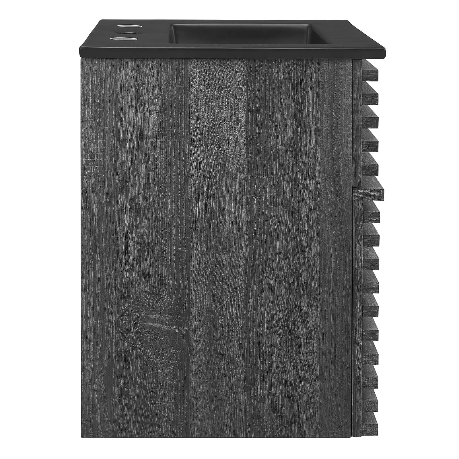 Modway Bathroom Vanity - Render 18" Wall-Mount Bathroom Vanity Charcoal Black