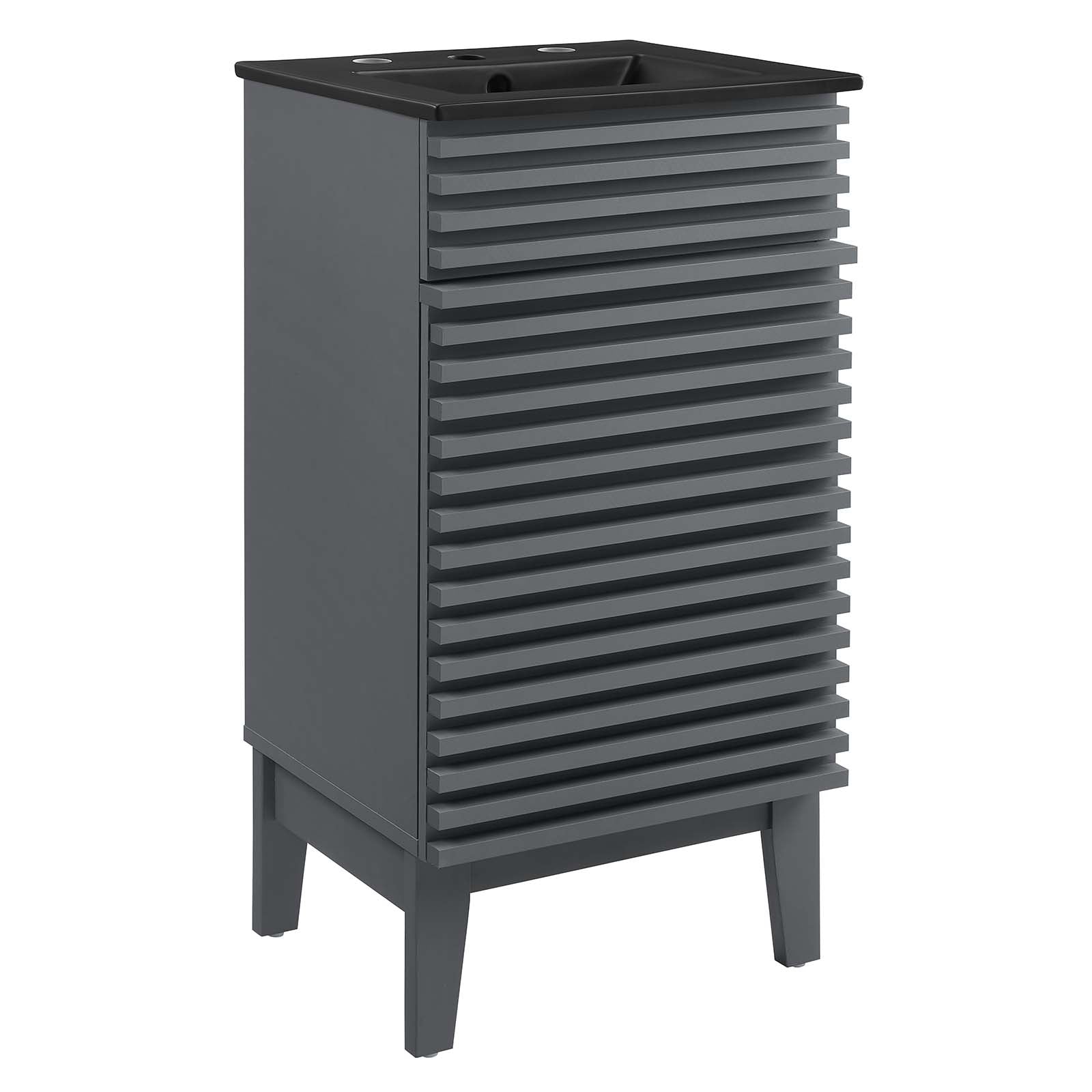 Modway Bathroom Vanity - Render 18" Bathroom Vanity Gray Black