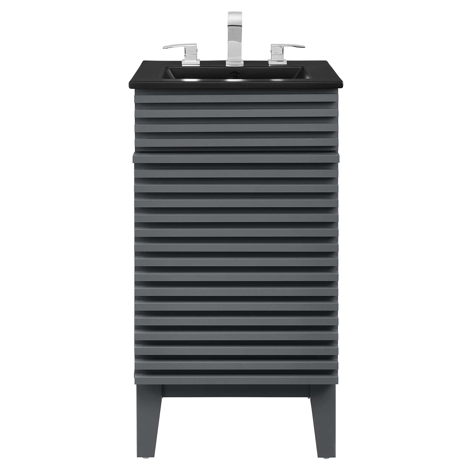 Modway Bathroom Vanity - Render 18" Bathroom Vanity Gray Black