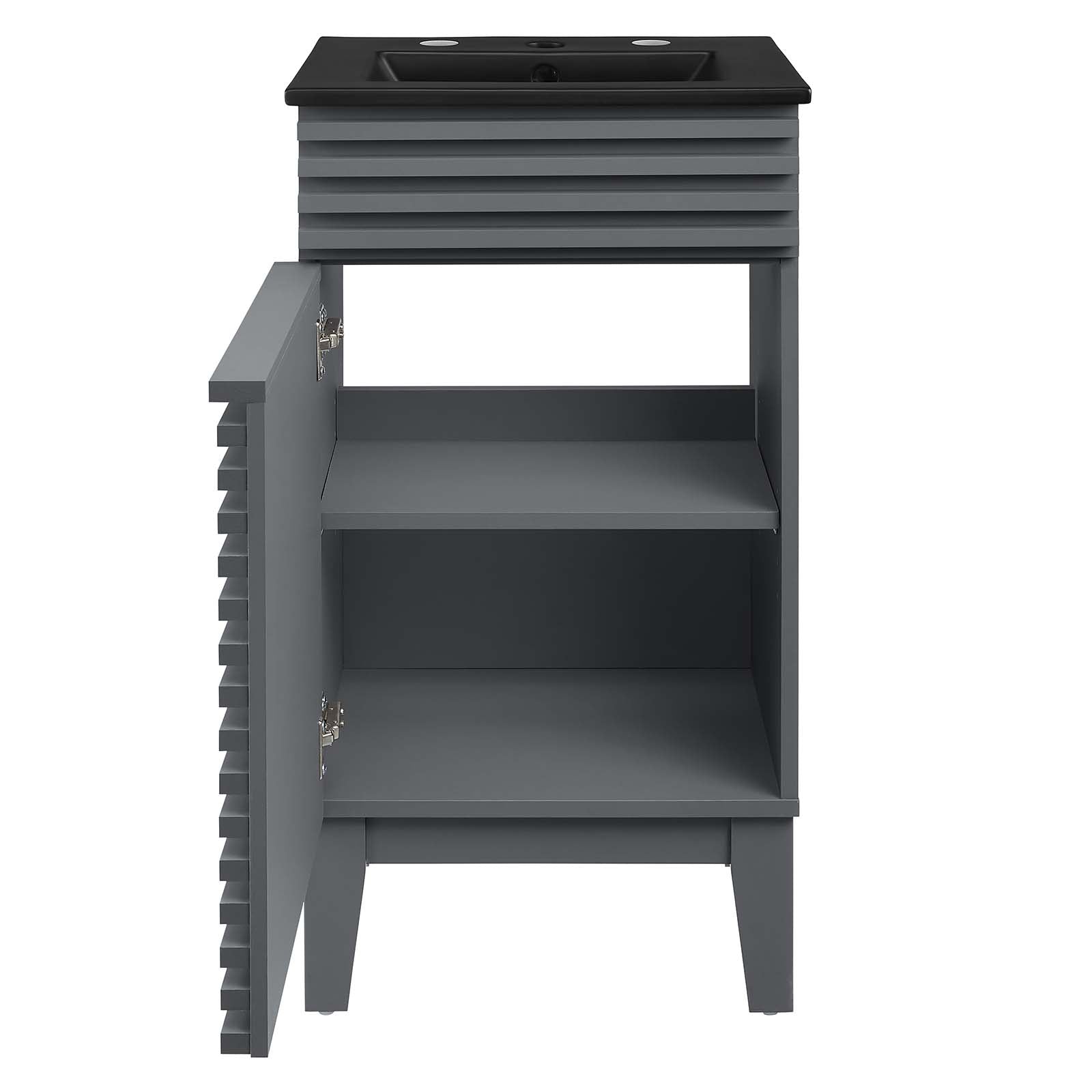 Modway Bathroom Vanity - Render 18" Bathroom Vanity Gray Black