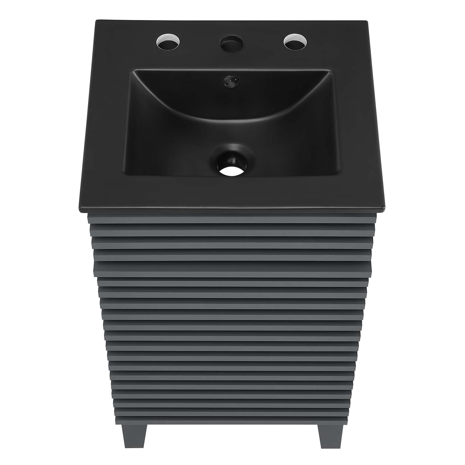 Modway Bathroom Vanity - Render 18" Bathroom Vanity Gray Black