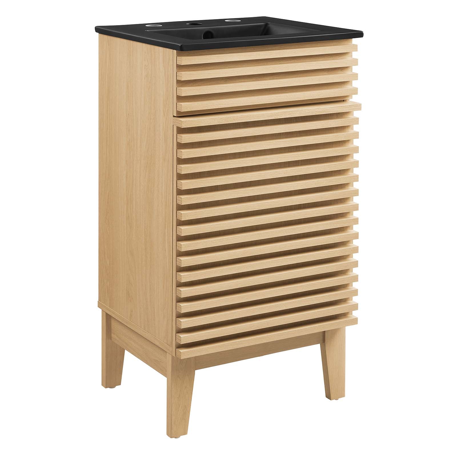 Modway Bathroom Vanity - Render 18" Bathroom Vanity Oak Black