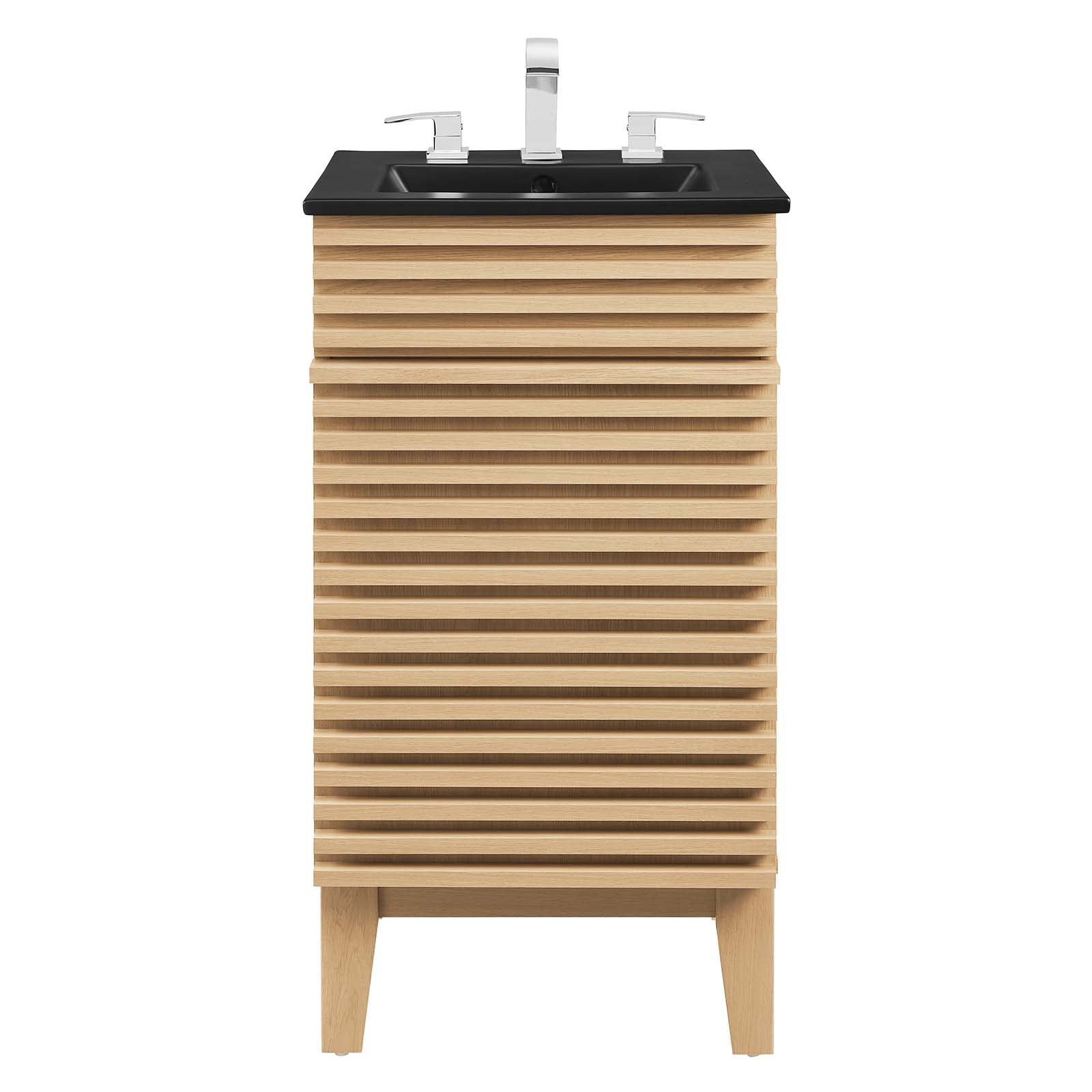 Modway Bathroom Vanity - Render 18" Bathroom Vanity Oak Black