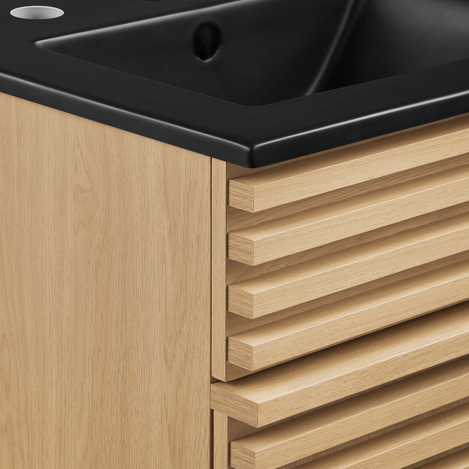 Modway Bathroom Vanity - Render 18" Bathroom Vanity Oak Black