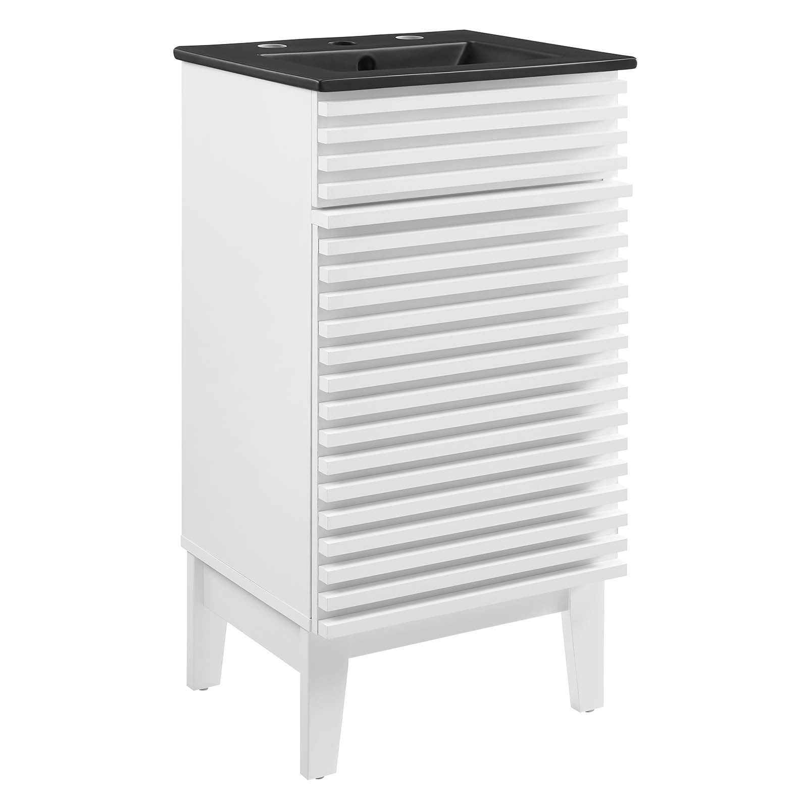 Modway Bathroom Vanity - Render 18" Bathroom Vanity White Black