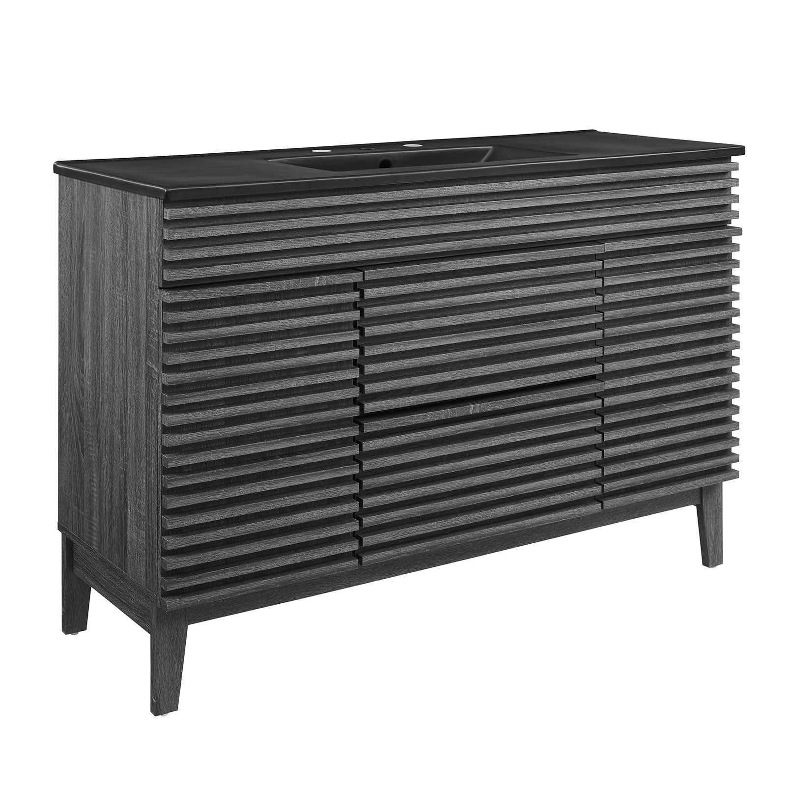 Modway Bathroom Vanity - Render-48"-Single-Sink-Bathroom-Vanity-Charcoal-Black