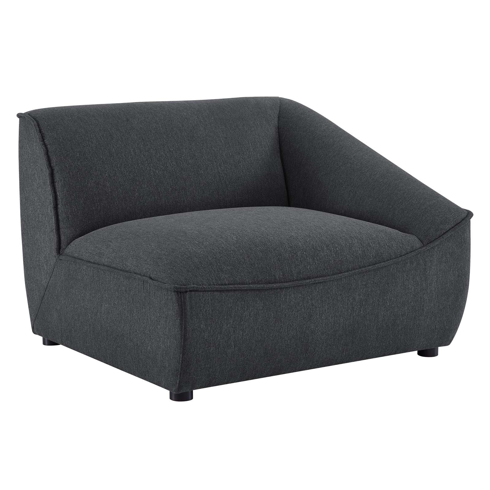 Modway Loveseats - Comprise-2-Piece-Loveseat-Charcoal
