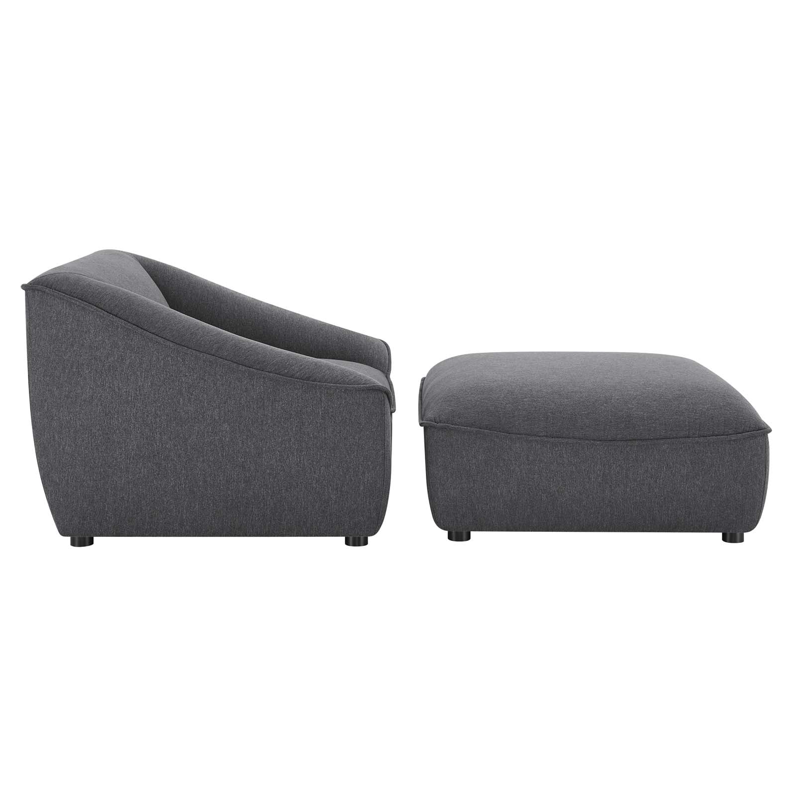 Modway Living Room Sets - Comprise 2-Piece Living Room Set Charcoal