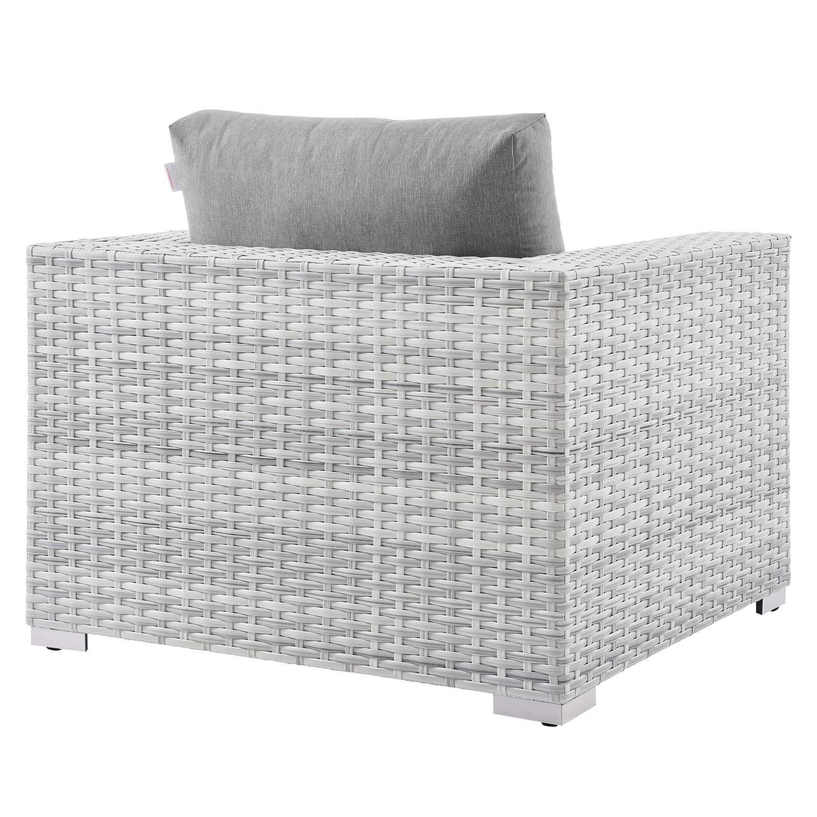 Modway Outdoor Conversation Sets - Convene 3-Piece Outdoor Patio Set Light Gray