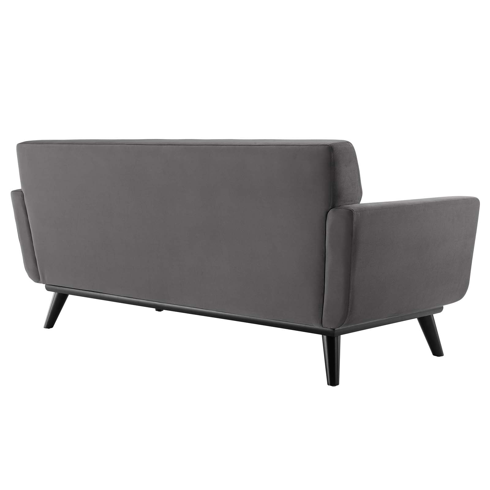 Modway Loveseats - Engage Channel Tufted Performance Velvet Loveseat Gray