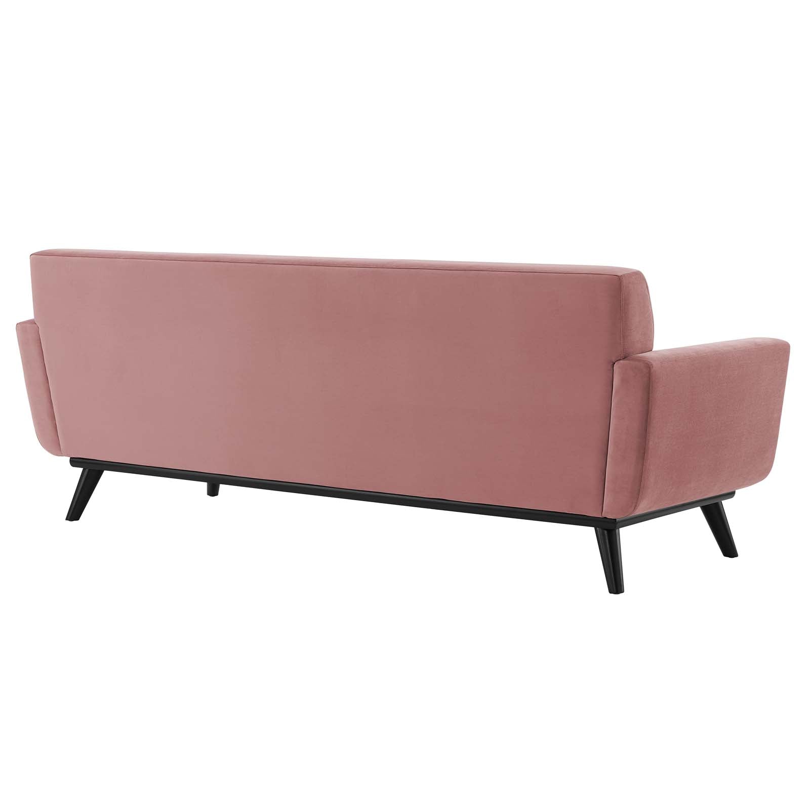 Modway Sofas & Couches - Engage Channel Tufted Performance Velvet Sofa Dusty Rose