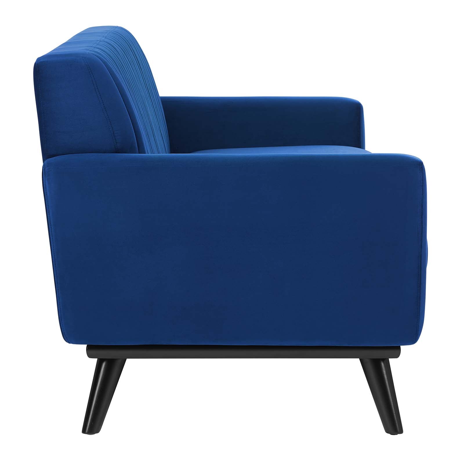 Modway Sofas & Couches - Engage Channel Tufted Performance Velvet Sofa Navy
