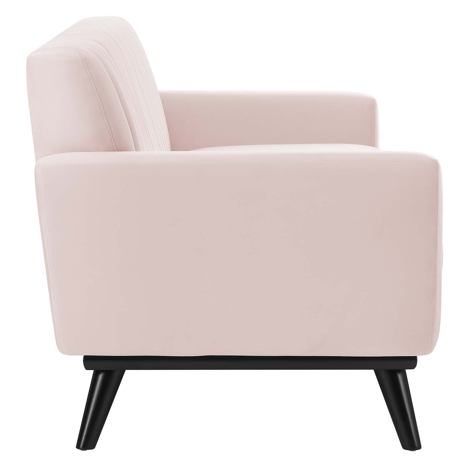 Modway Sofas & Couches - Engage Channel Tufted Performance Velvet Sofa Pink