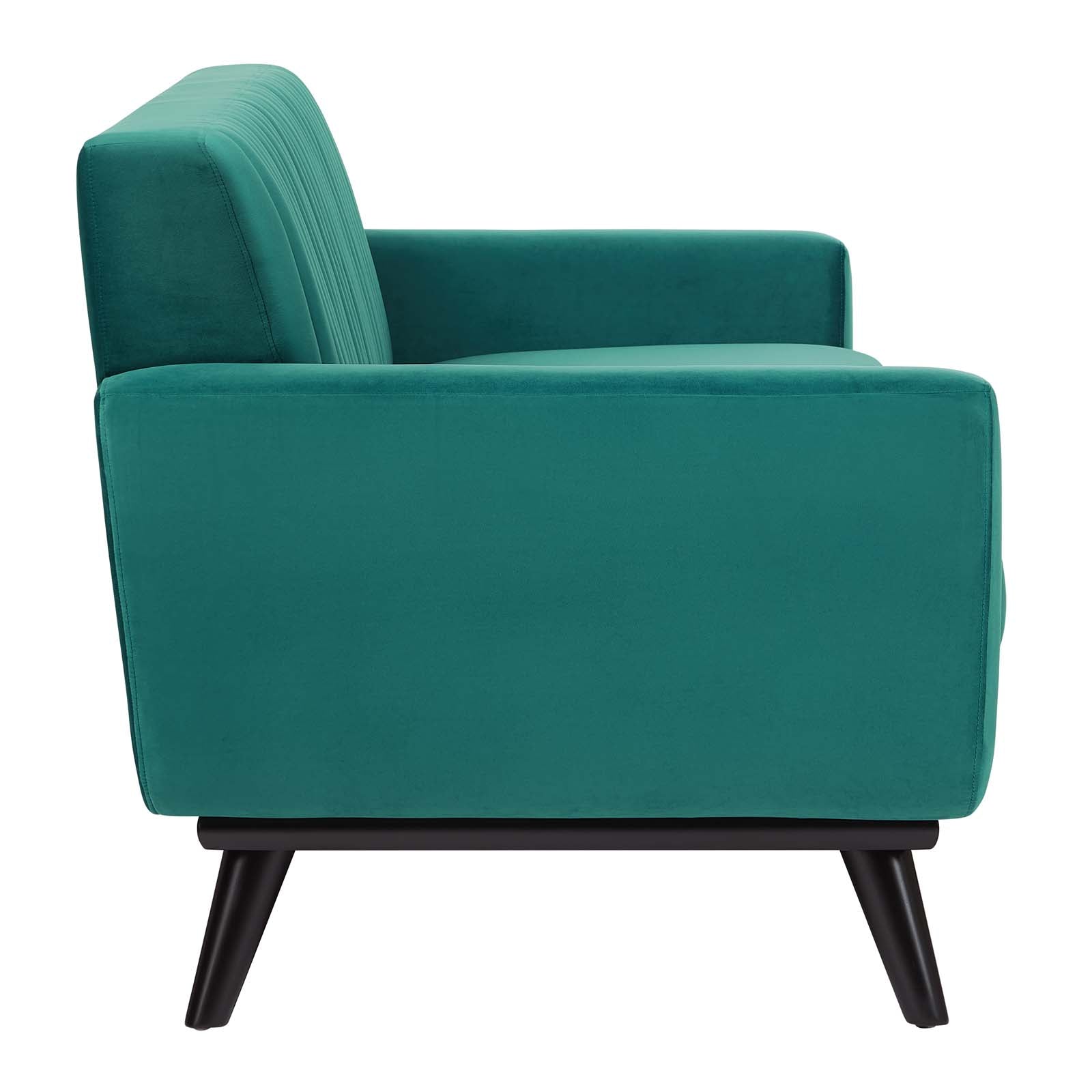 Modway Sofas & Couches - Engage Channel Tufted Performance Velvet Sofa Teal