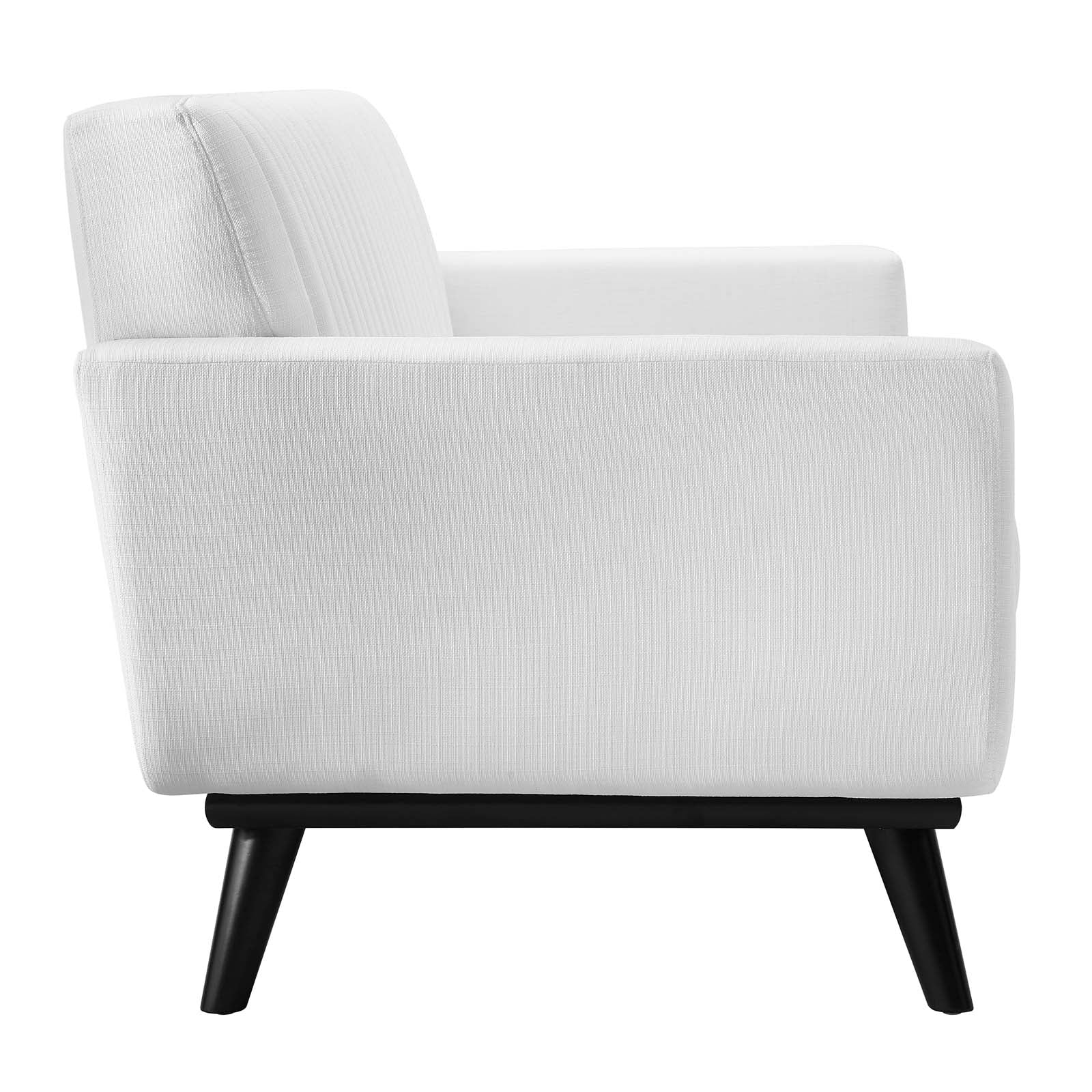 Modway Loveseats - Engage Channel Tufted Fabric Loveseat White