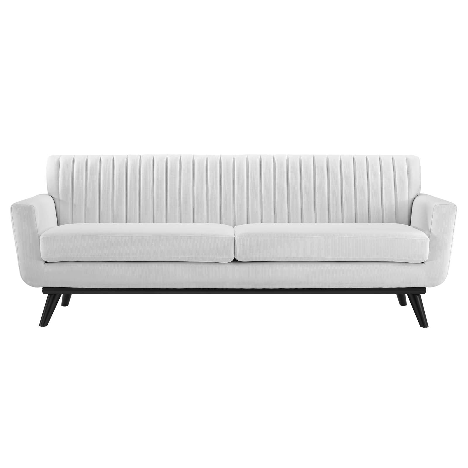 Modway Sofas & Couches - Engage Channel Tufted Fabric Sofa White