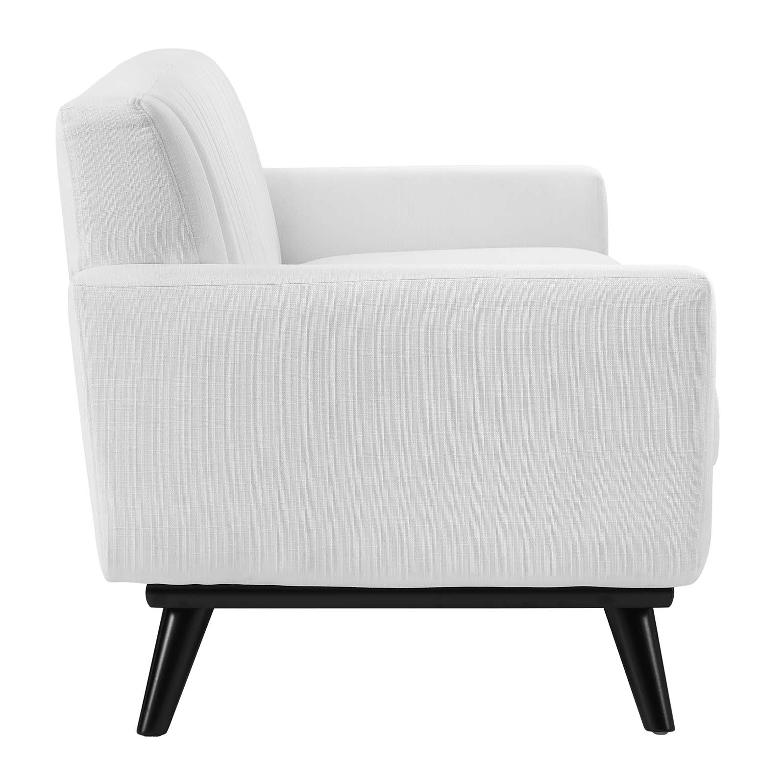 Modway Sofas & Couches - Engage Channel Tufted Fabric Sofa White