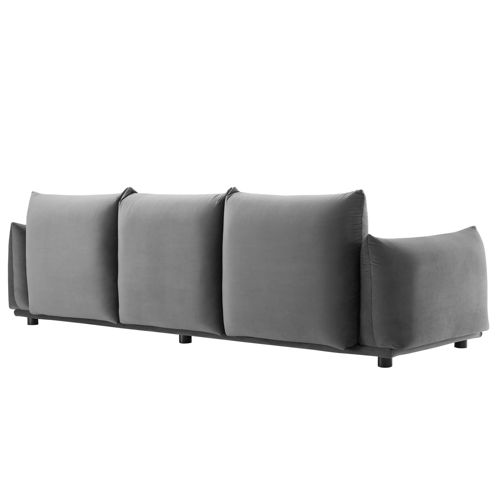 Modway Sofas & Couches - Copious Performance Velvet Sofa Gray