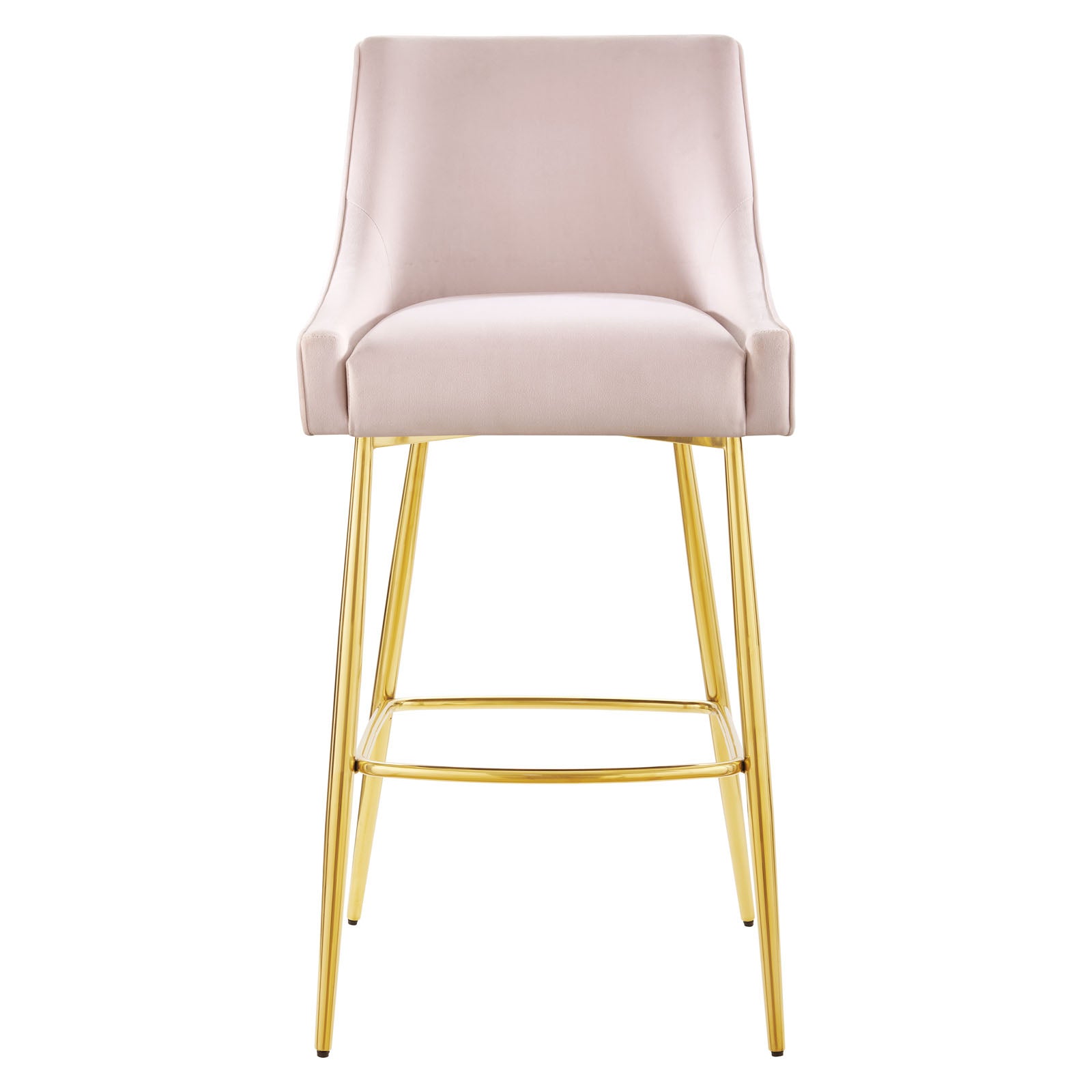 Modway Barstools - Discern Performance Velvet Bar Stool Pink