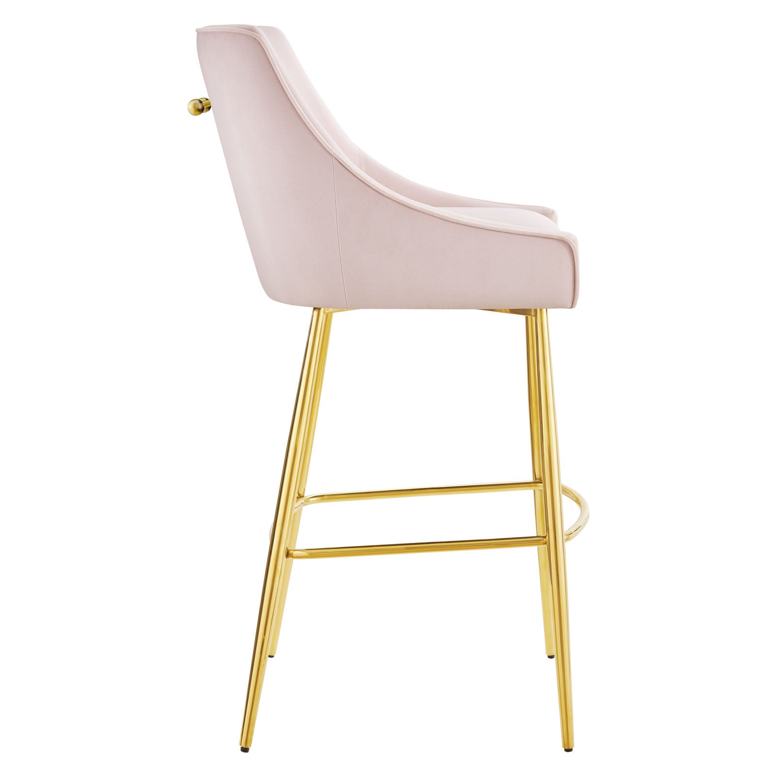 Modway Barstools - Discern Performance Velvet Bar Stool Pink