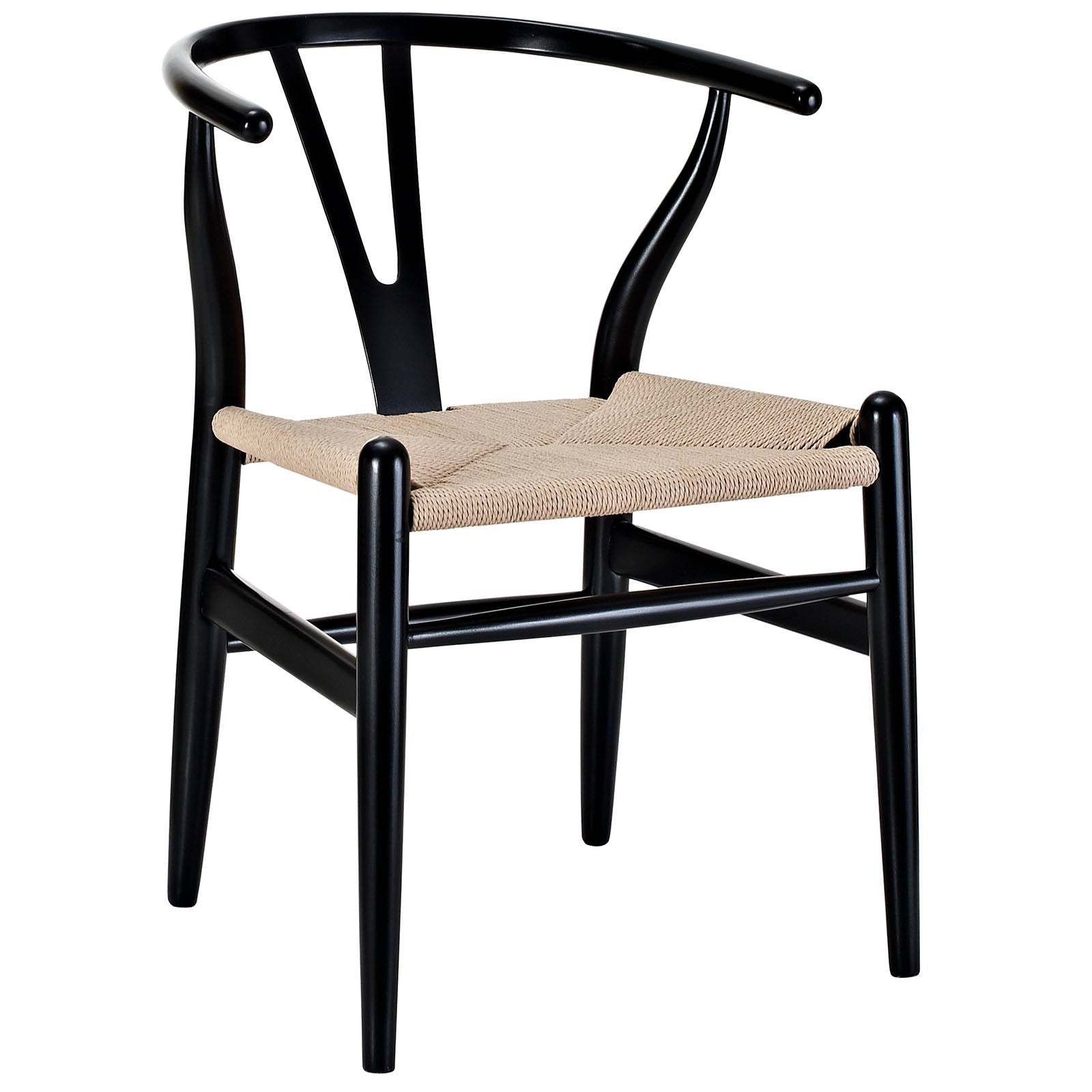Modway Dining Chairs - Amish Dining Wood Armchair Black