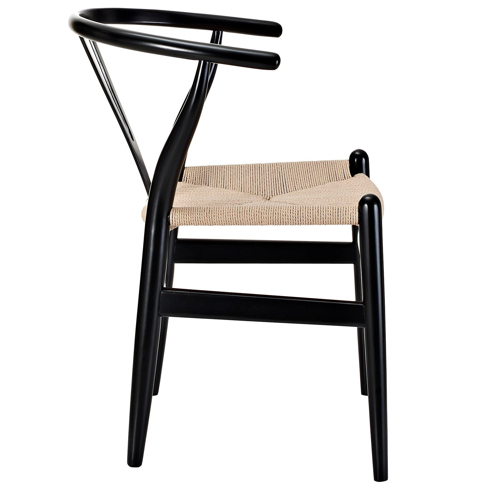 Modway Dining Chairs - Amish Dining Wood Armchair Black