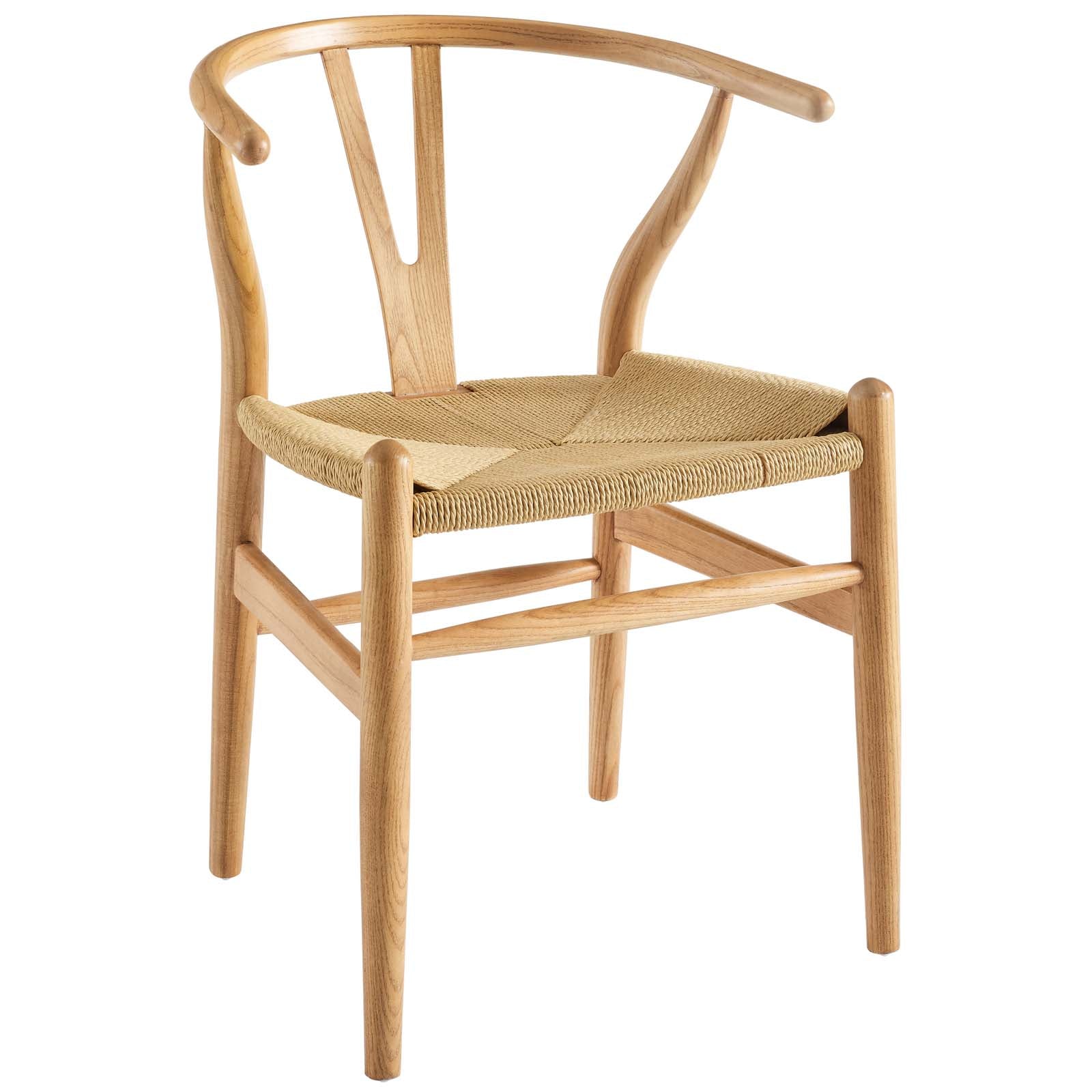 Modway Dining Chairs - Amish Dining Wood Armchair Natural