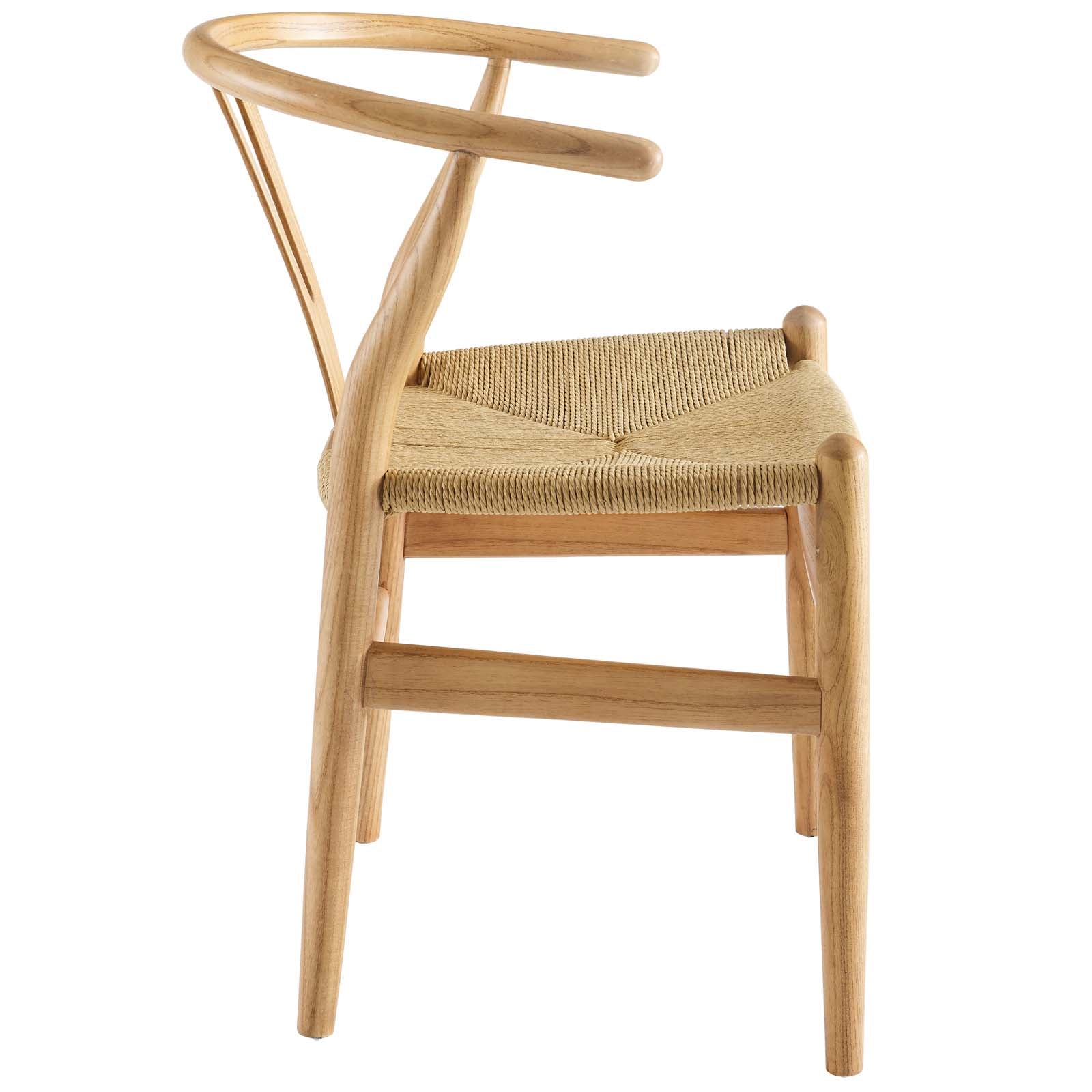 Modway Dining Chairs - Amish Dining Wood Armchair Natural