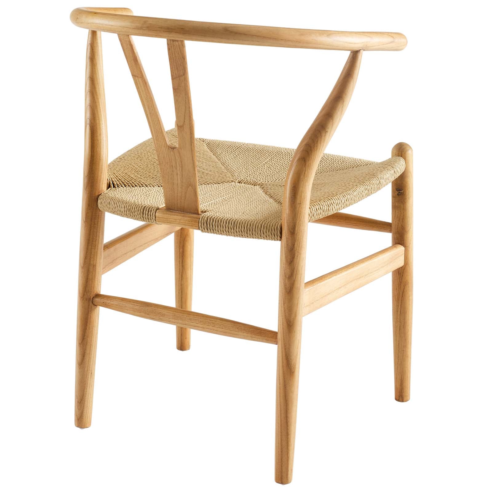 Modway Dining Chairs - Amish Dining Wood Armchair Natural