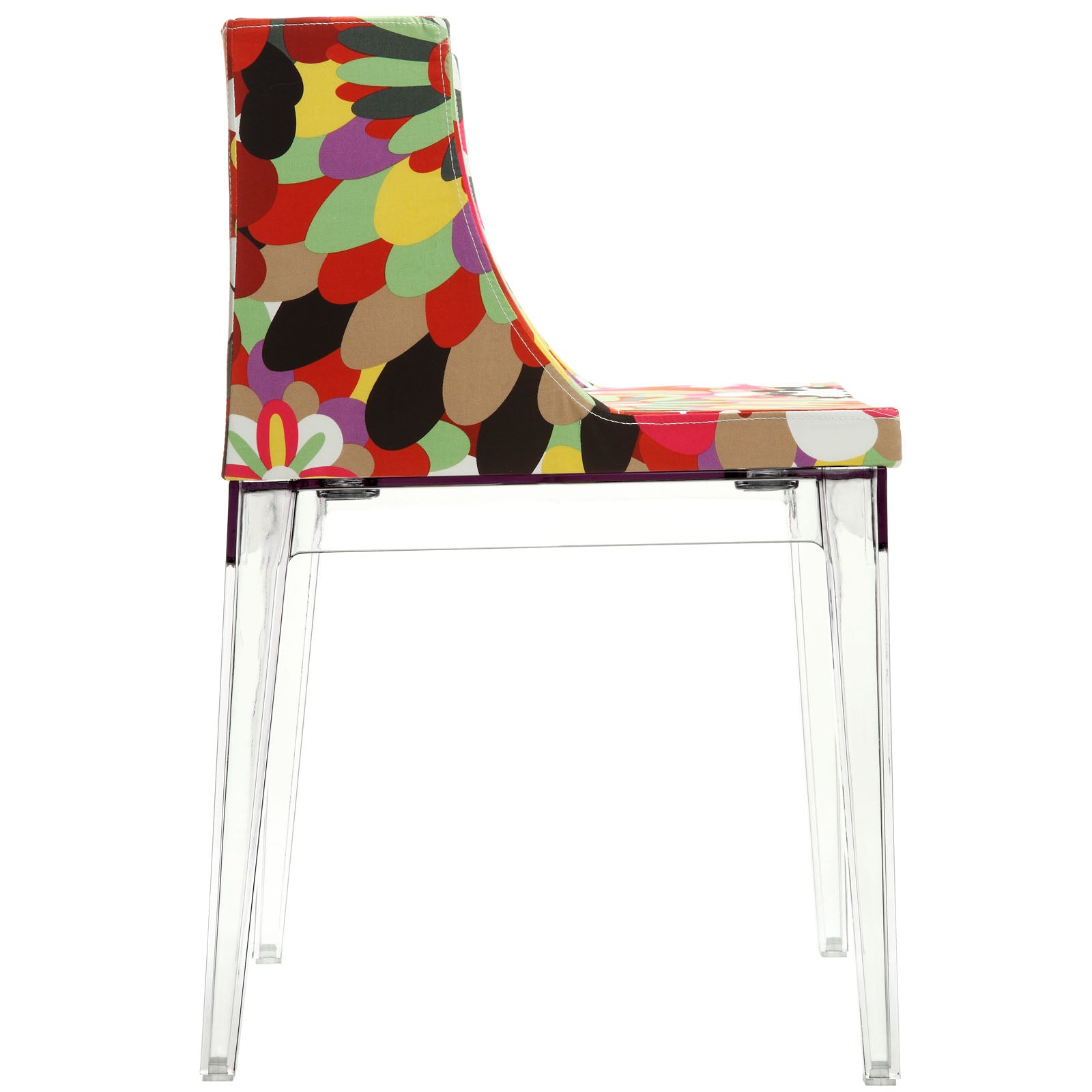 Modway Dining Chairs - Flower Dining Side Chair Clear