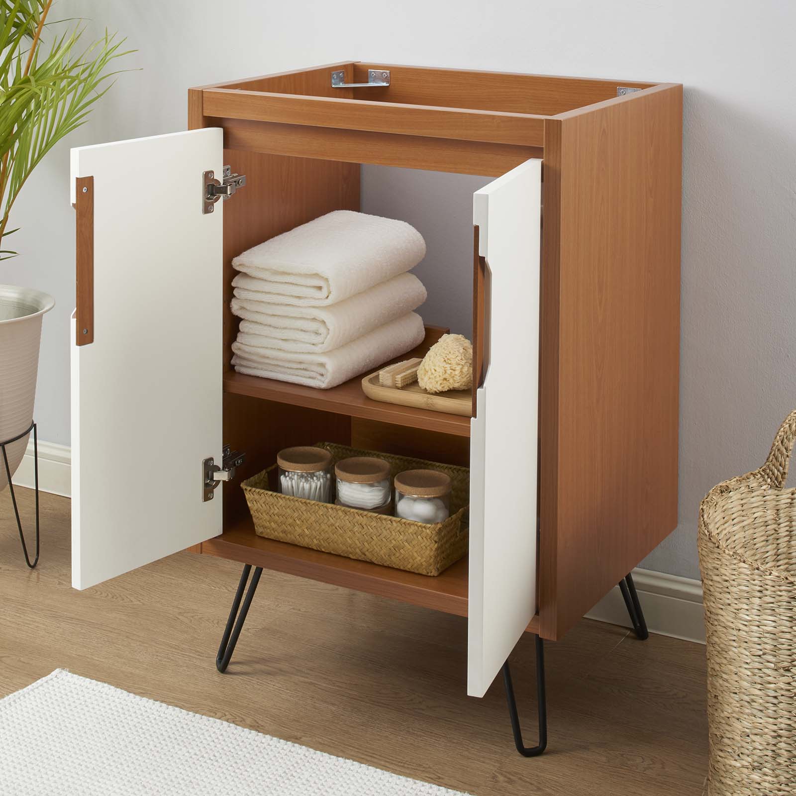 Modway Bathroom Vanity - Energize 24" Bathroom Vanity Cabinet Cherry White