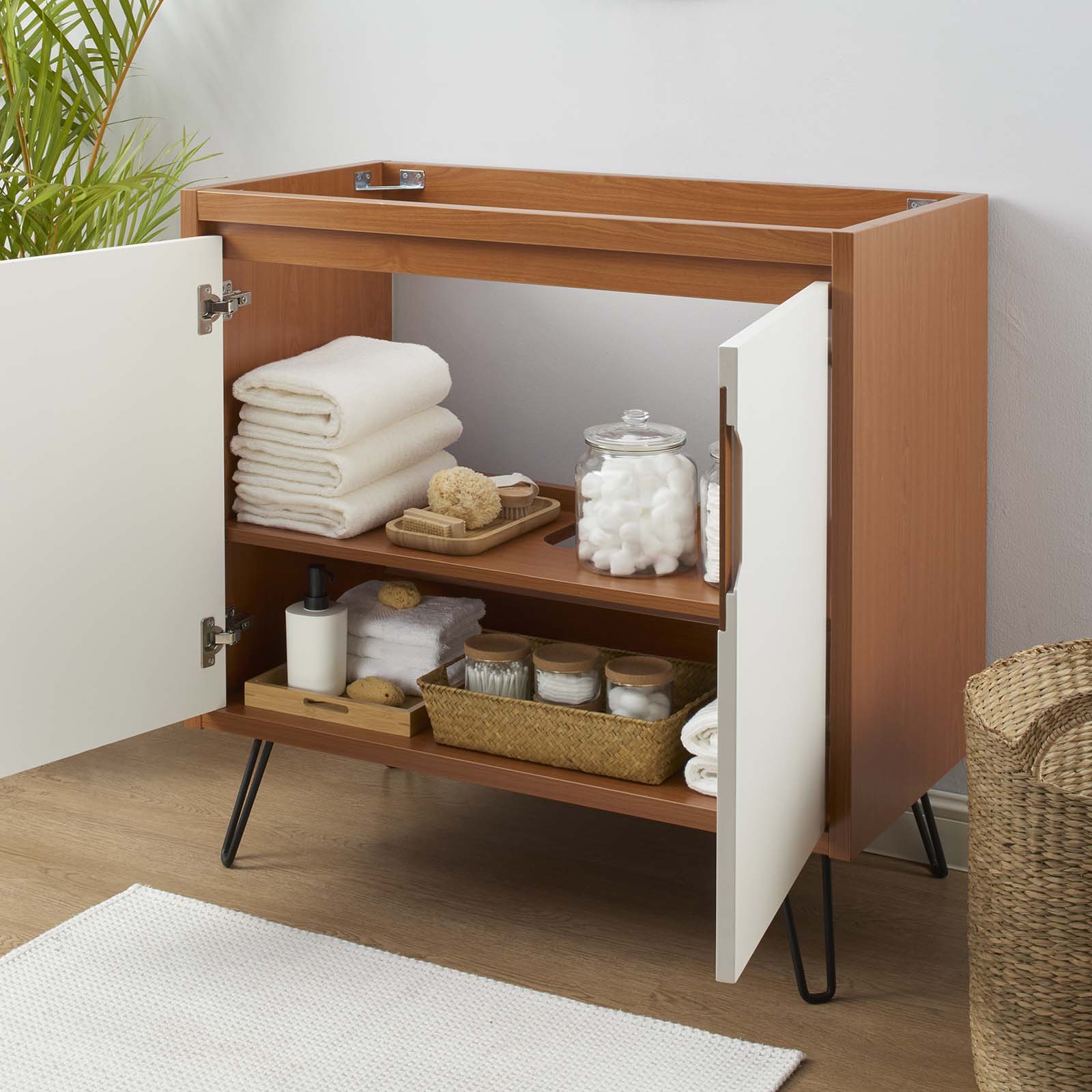 Modway Bathroom Vanity - Energize 36" Bathroom Vanity Cabinet Cherry White