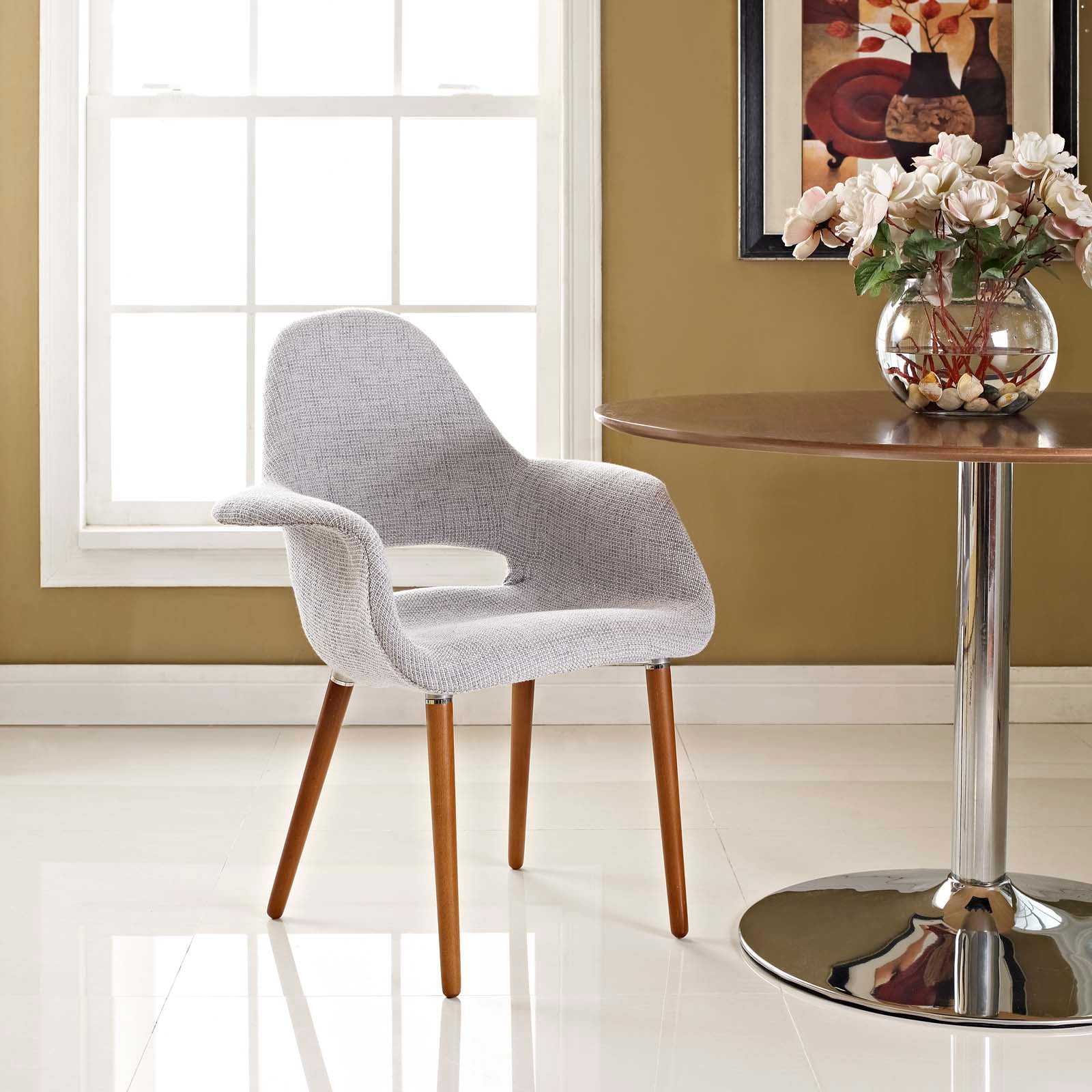 Modway Dining Chairs - Aegis Dining Armchair Light Gray
