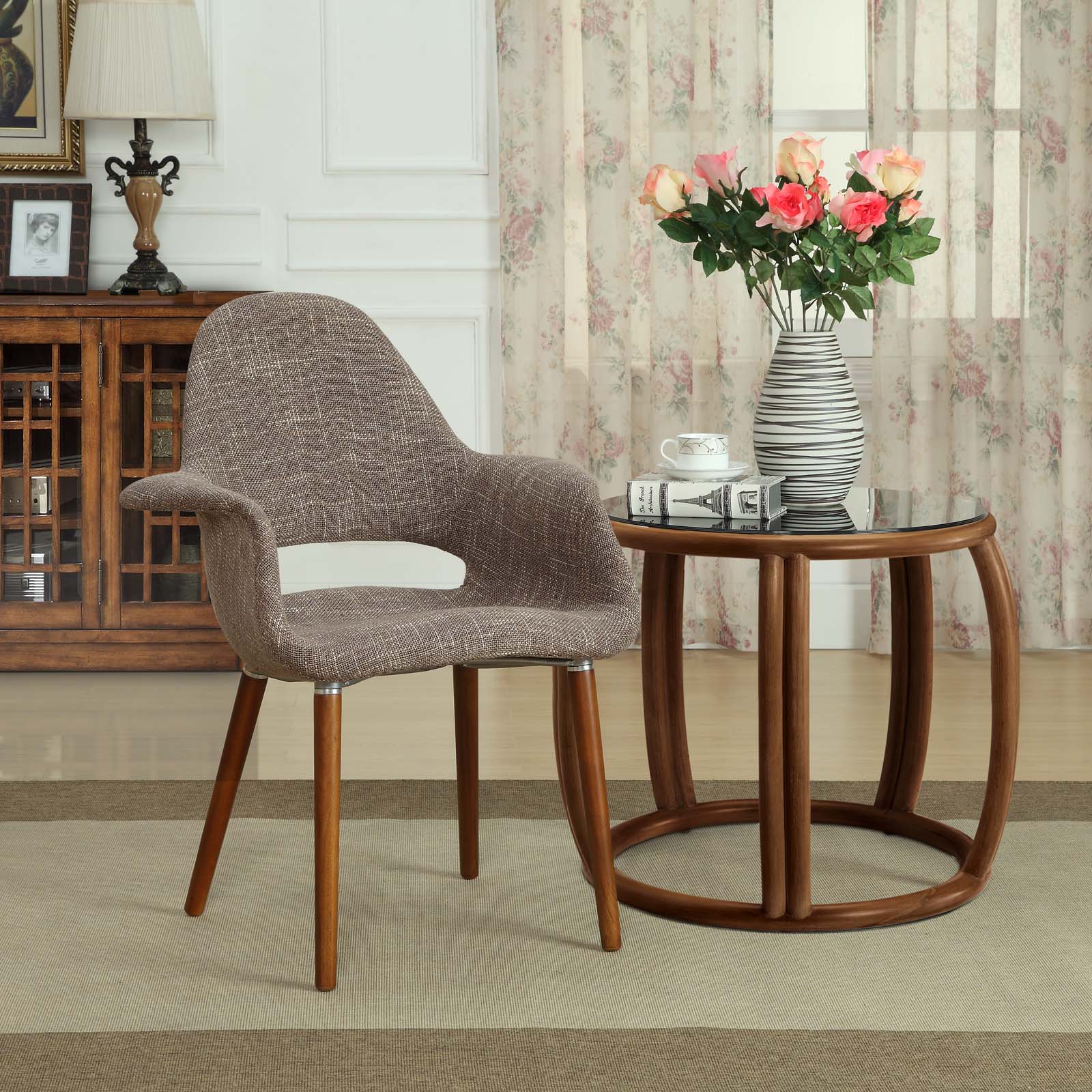 Modway Dining Chairs - Aegis Dining Armchair Taupe