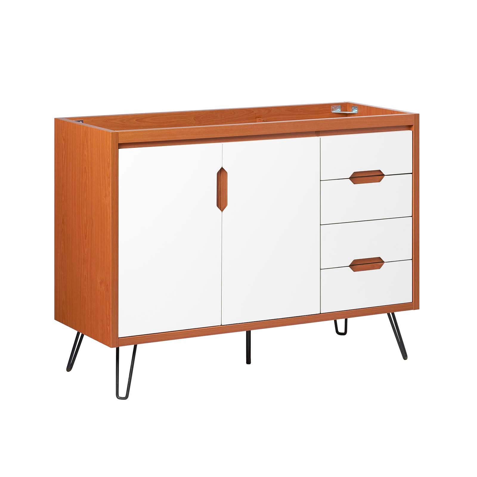 Modway Bathroom Vanity - Energize 48" Bathroom Vanity Cabinet 34" H Cherry White