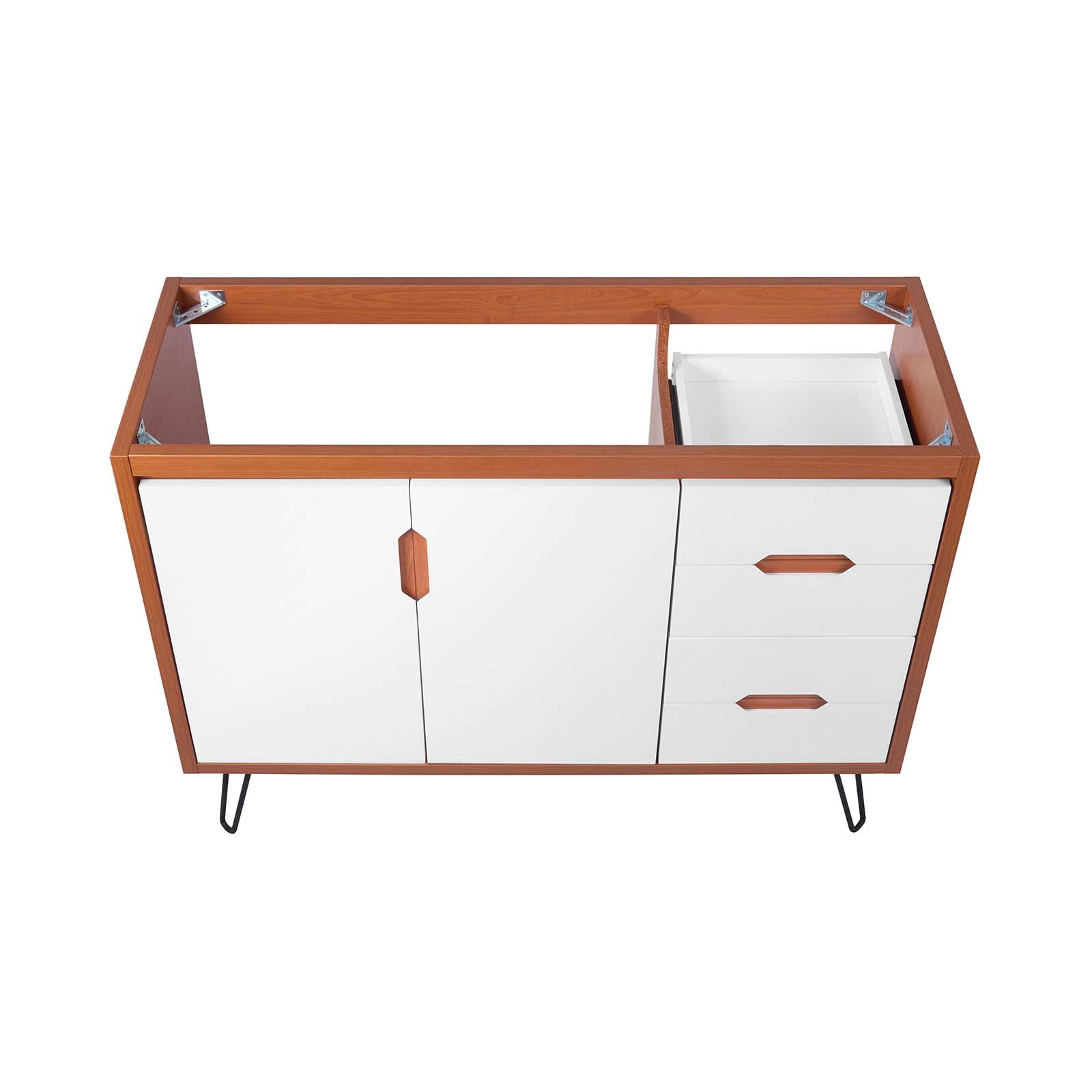 Modway Bathroom Vanity - Energize 48" Bathroom Vanity Cabinet 34" H Cherry White