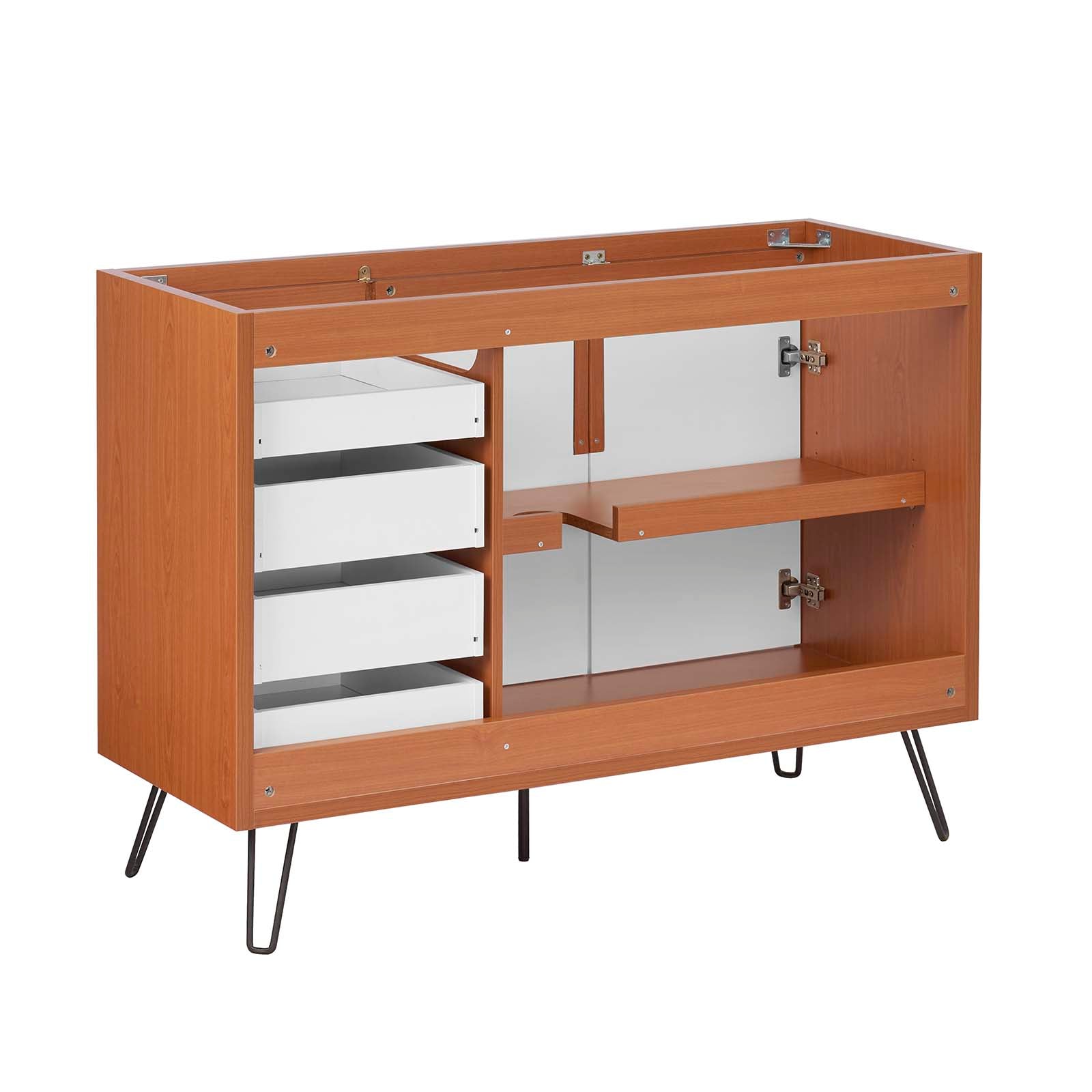 Modway Bathroom Vanity - Energize 48" Bathroom Vanity Cabinet 34" H Cherry White