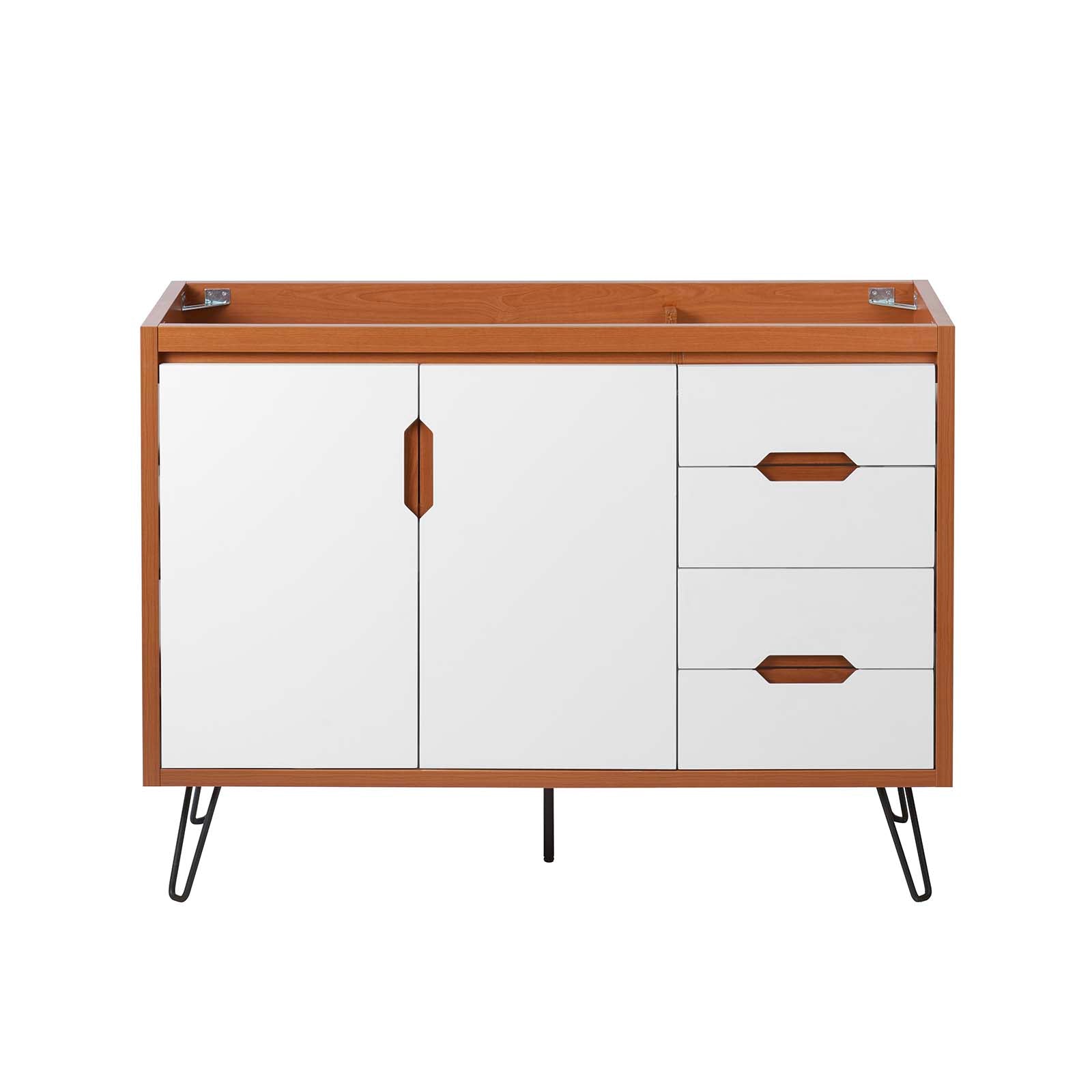 Modway Bathroom Vanity - Energize 48" Bathroom Vanity Cabinet 34" H Cherry White
