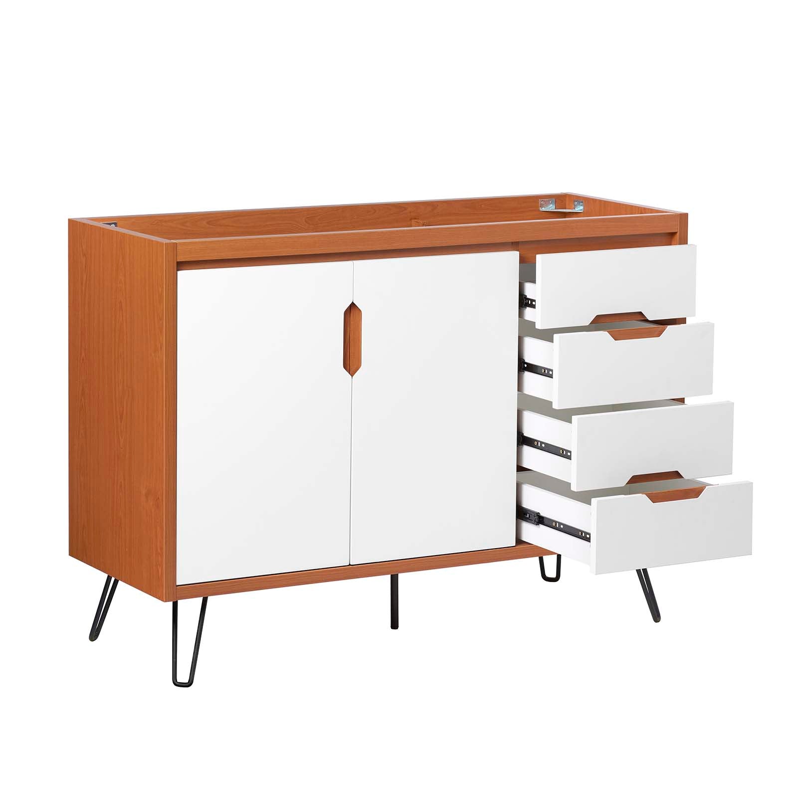 Modway Bathroom Vanity - Energize 48" Bathroom Vanity Cabinet 34" H Cherry White